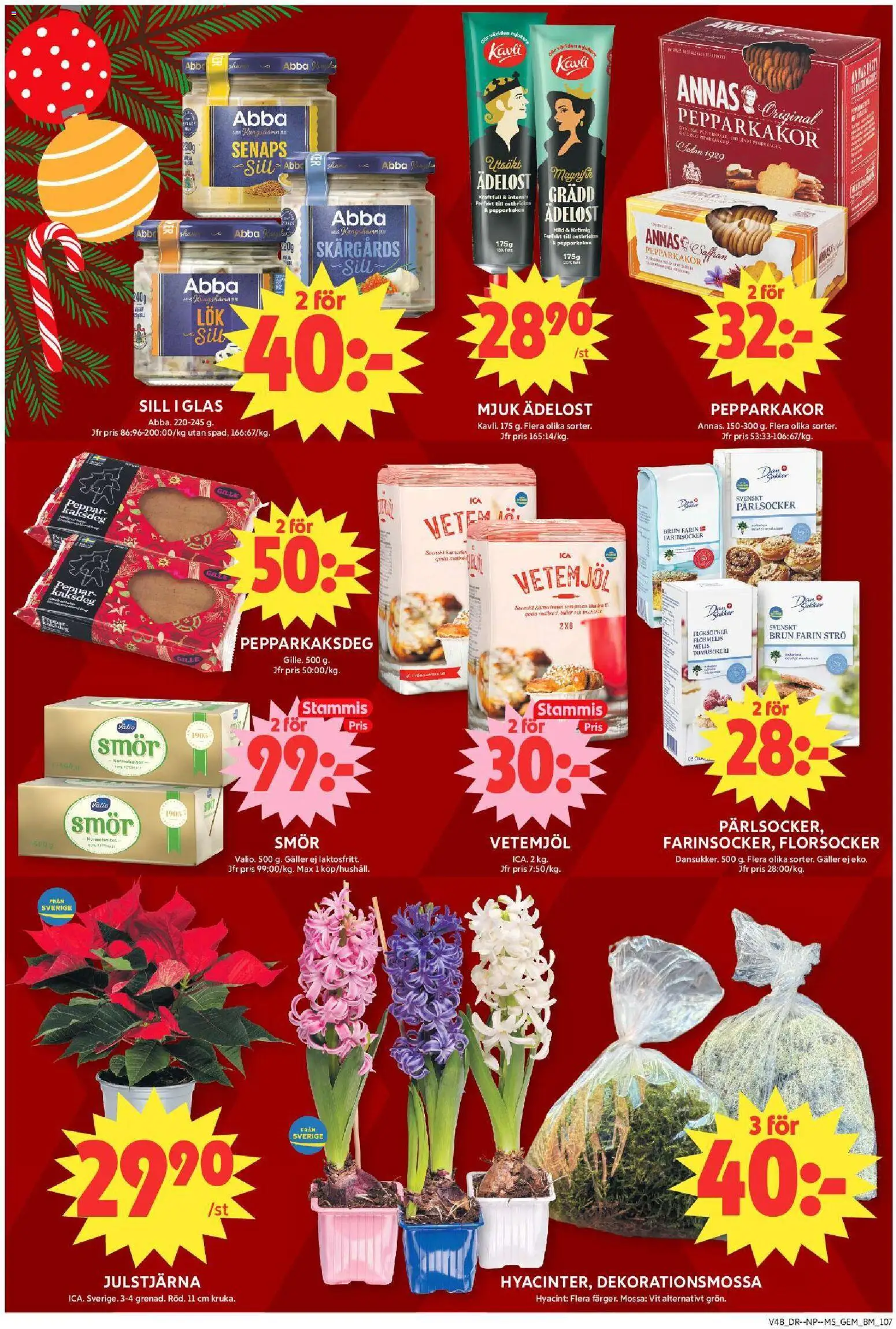 ICA Maxi reklamblad aktuell från 24.11.2025 | Sida: 14 | Produkter: Gem, Galler, Smör, Mössa