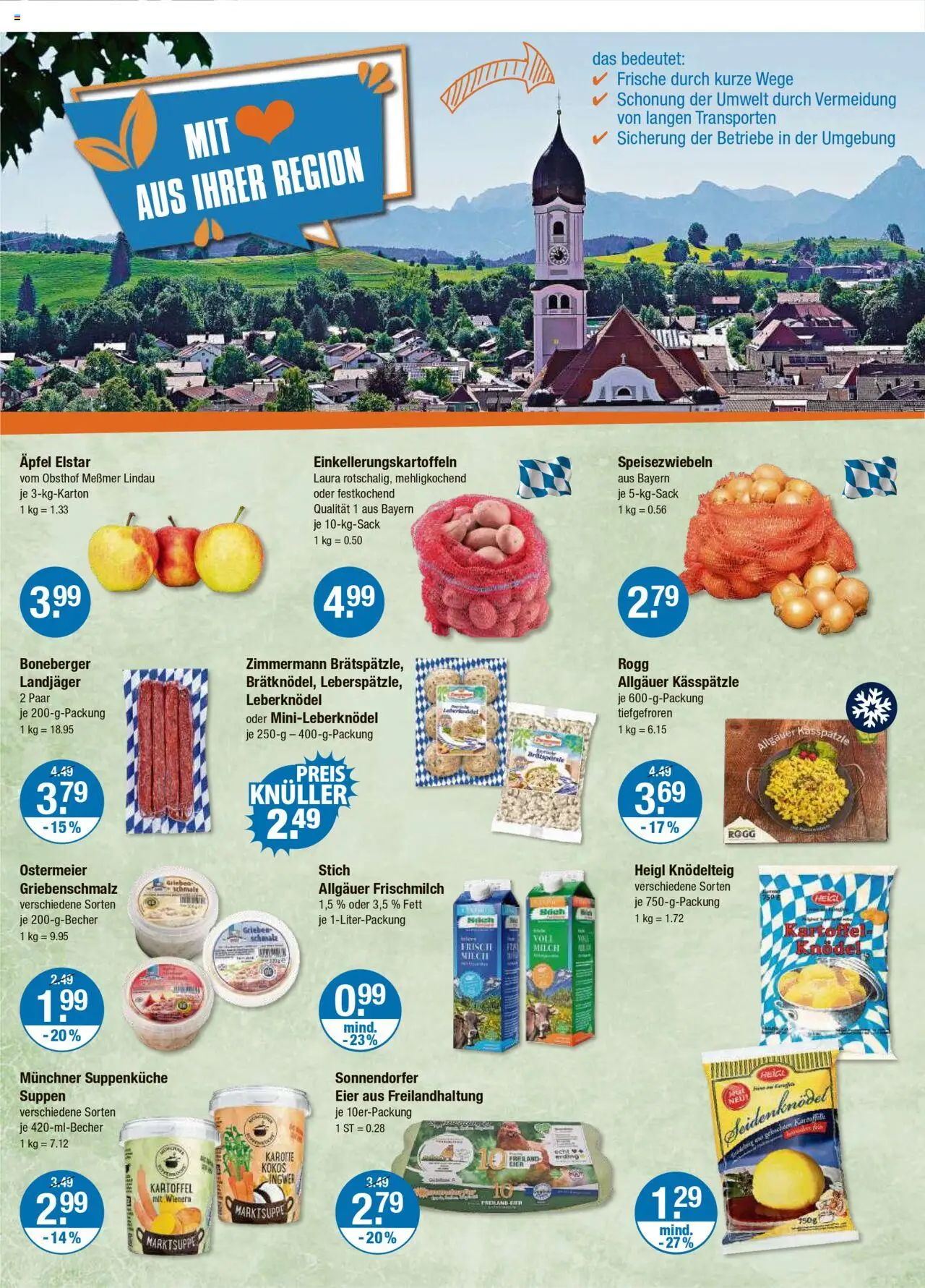 V-Markt - M&#252;nchen – gültig ab 25.09.2025 | Seite: 12 | Produkte: Eier, Messmer, Äpfel, Karotte
