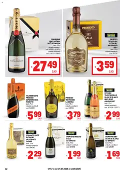 Volantino Metro del 24.07.2025 | Pagina: 12 | Prodotti: Prosecco, Spumante, Champagne, Metro