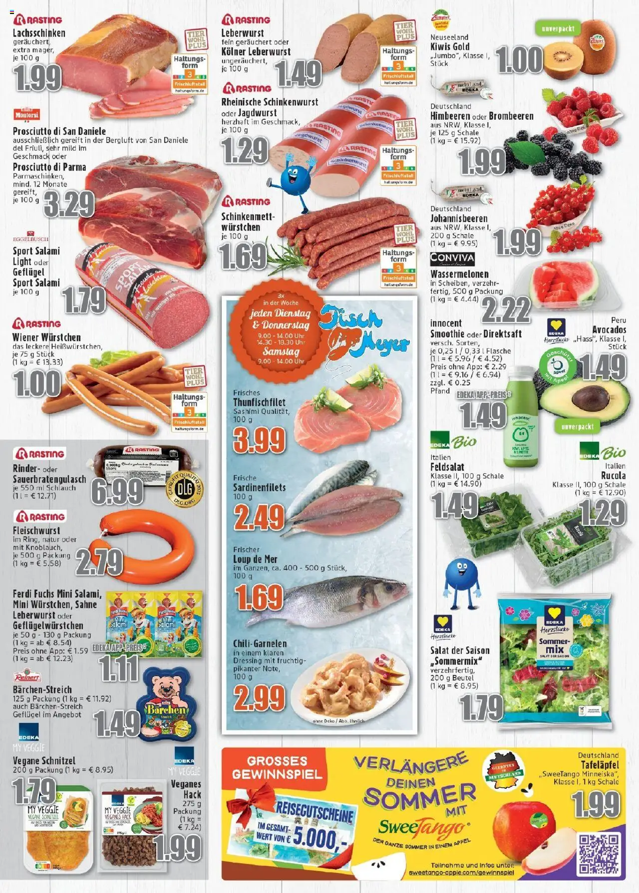 Edeka prospekt Meckenheim	 - gültig ab dem 24.08.2025 | Seite: 3 | Produkte: Himbeeren, Wiener wurstchen, Chili, Uhr