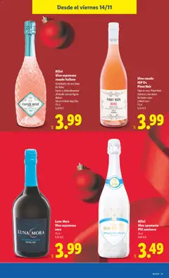 Vista previa Vino rosado IGP Oc Pinot Noir, Tipo de uva: Pinot Noir. Sabroso, con notas de frutos rojos y final seco. 75 cl válido desde el 10.11.2025 | Página: 43