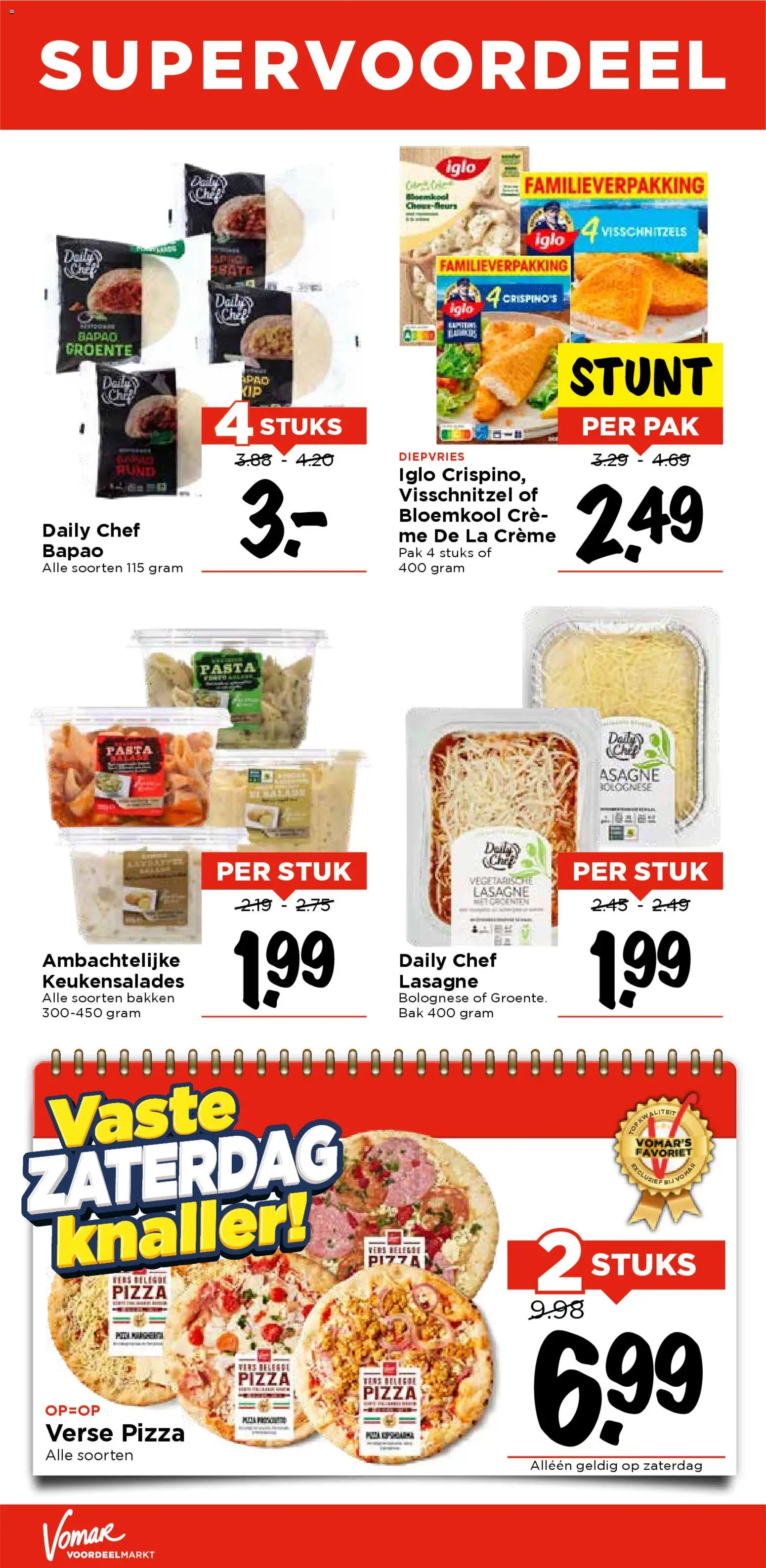 {H1} | Pagina: 30 | Producten: Bloemkool, Pizza, Lasagne, Crème