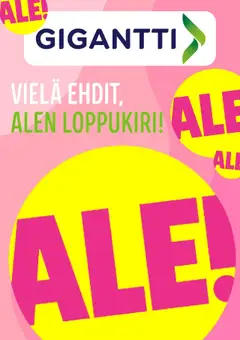 Katso Gigantti tarjoukset voimassa alkaen 17.07.2025