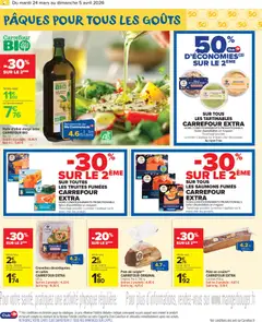 Carrefour Market - Prévisualisation de Carrefour Market Pâques pour tous les goûts valide à partir de 24.03.2026 | Page: 6 | Produits: Huile d'olive vierge, Huile D'olive, Saumon fumé, Saumon