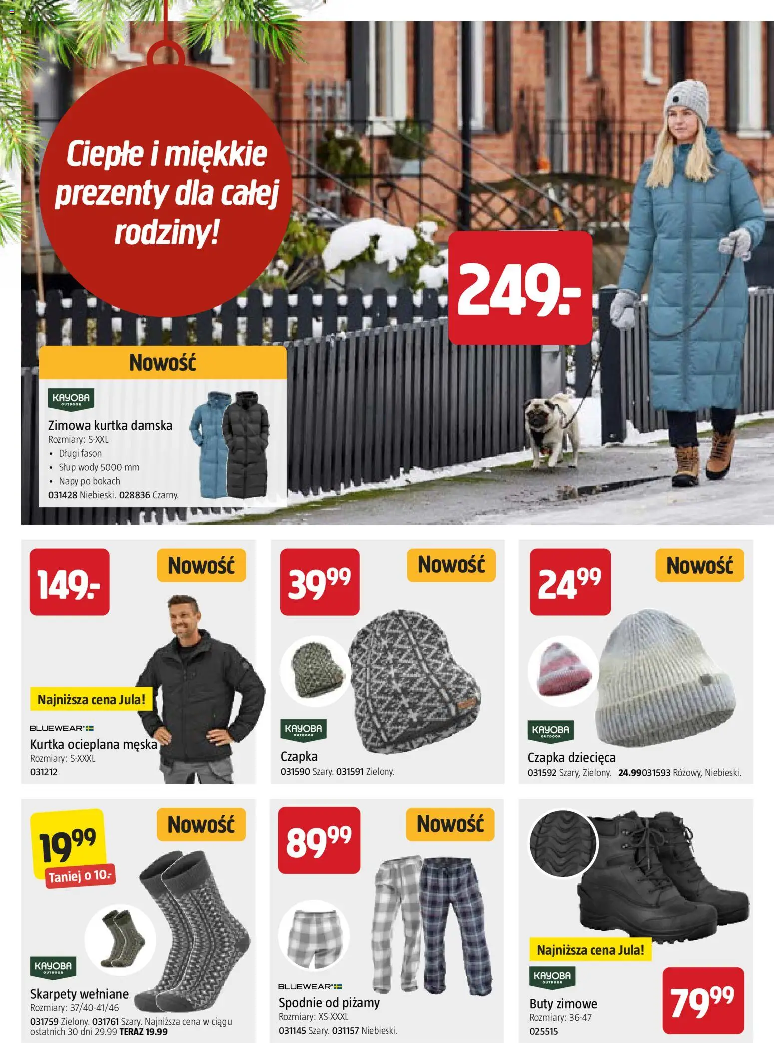 Jula Gazetka - Świąteczny magazyn od 02.12.2025 | Strona: 2 | Produkty: Kurtka, Buty, Czapka, Buty zimowe