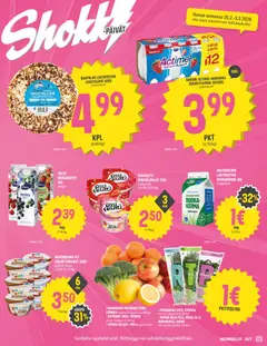 Halpa Halli-mainoslehti voimassa 25.02.2026 alkaen | Sivu: 3 | Tuotteet: Risifrutti, Parsakaali, Persilja, Kerma