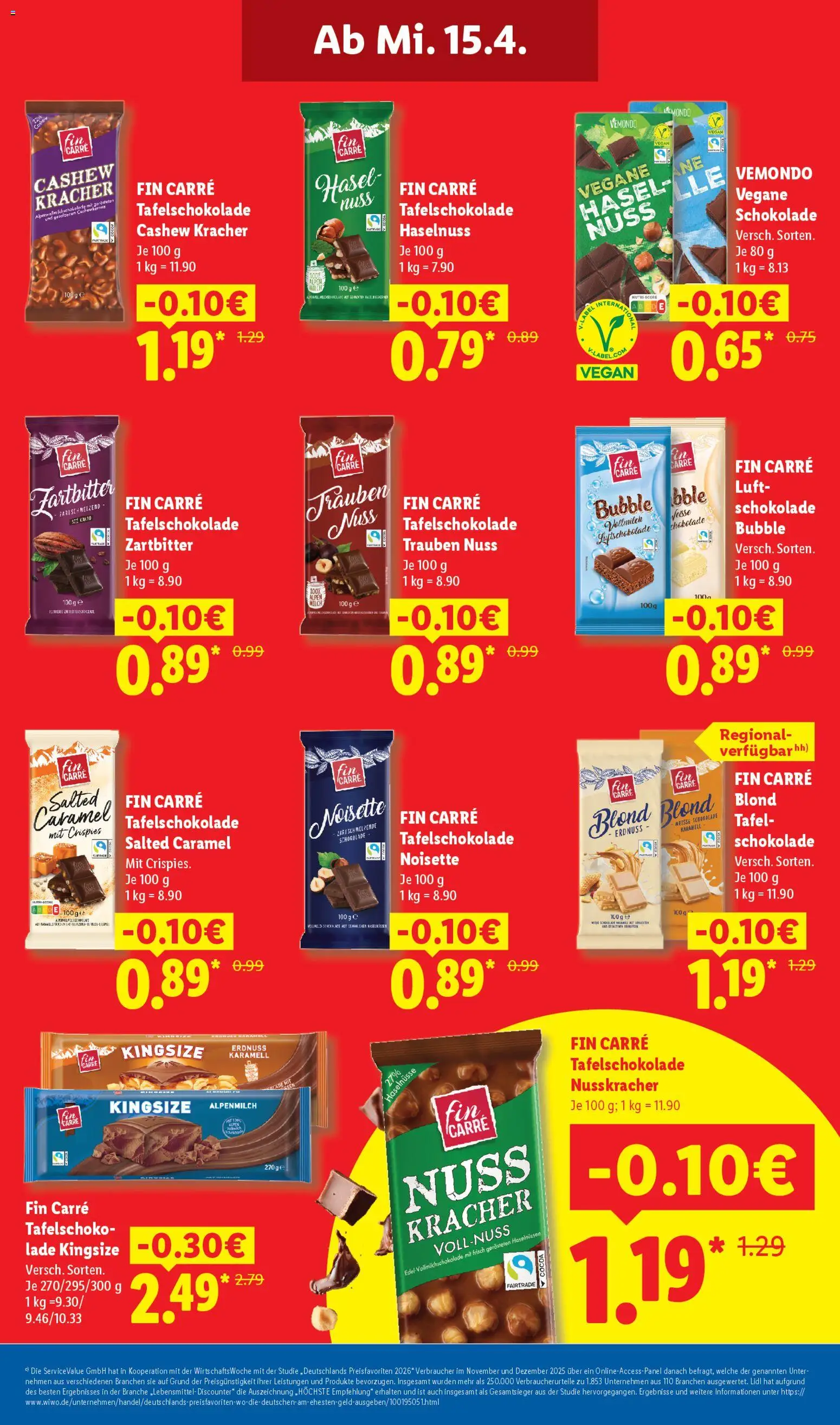 Lidl Prospekt – gültig ab 13.04.2026 | Seite: 3 | Produkte: Milch, Trauben, Schokolade