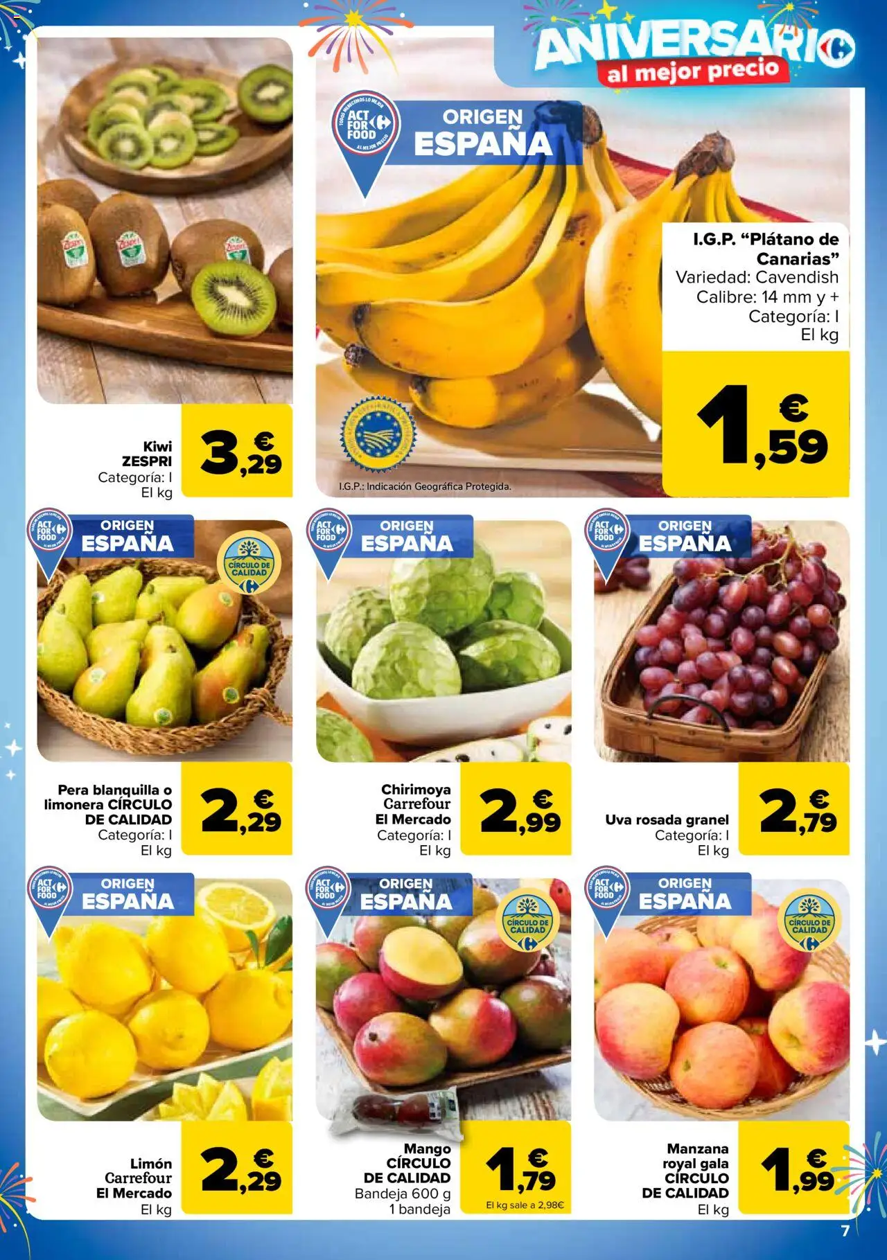 Carrefour folleto │ válido desde el 25.09.2025 | Página: 7 | Productos: Kiwi, Manzana, Ρούτερ, Bandeja