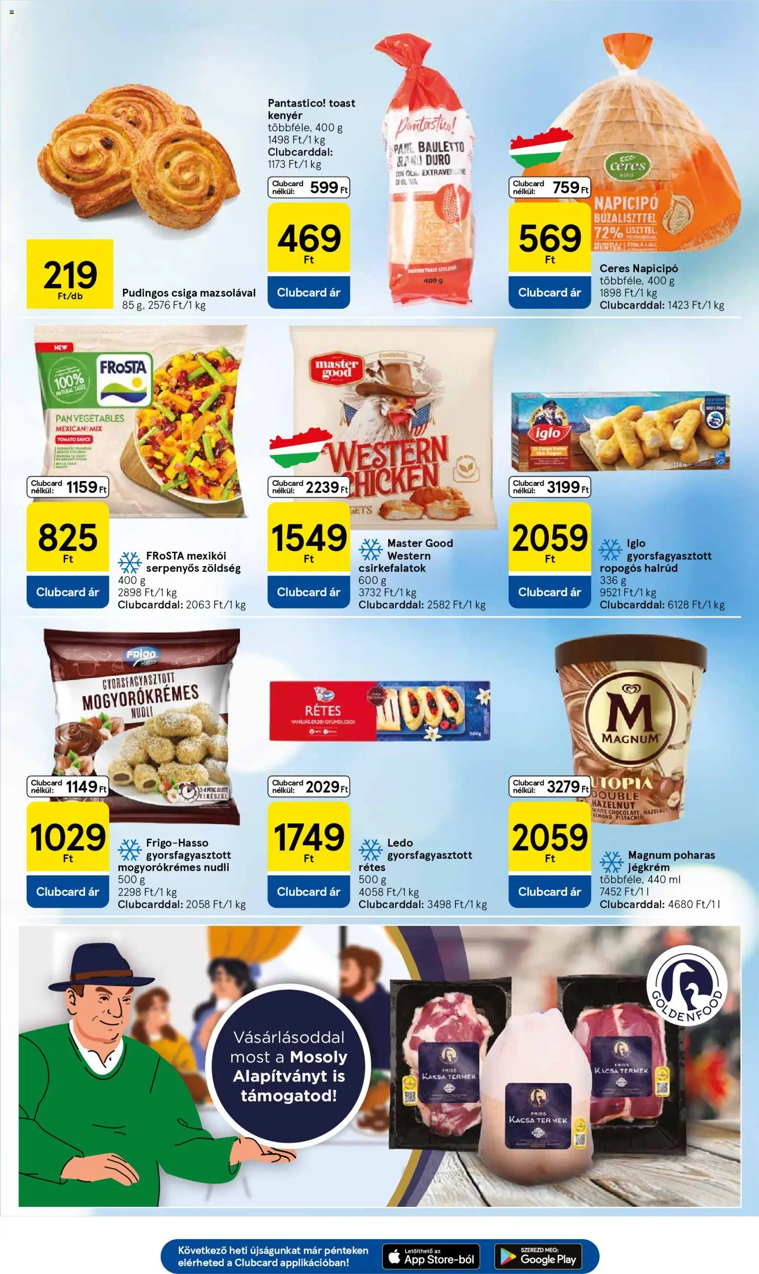 Tesco akciós ujság - amely érvényes a következő dátumtól: 30.10.2025 | Oldal: 17 | Termékek: Kenyér, Zöldség, Toast kenyér, Jégkrém