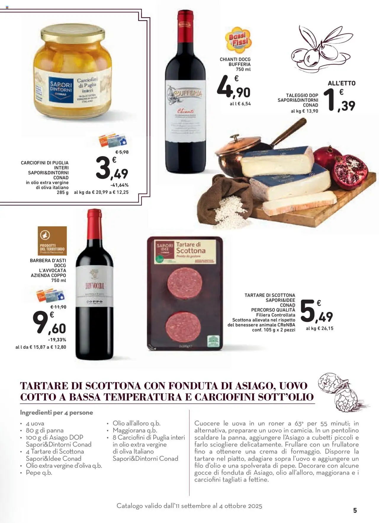 Volantino Conad del 11.09.2025 | Pagina: 5 | Prodotti: Crema, Uova, Panna, Pepe