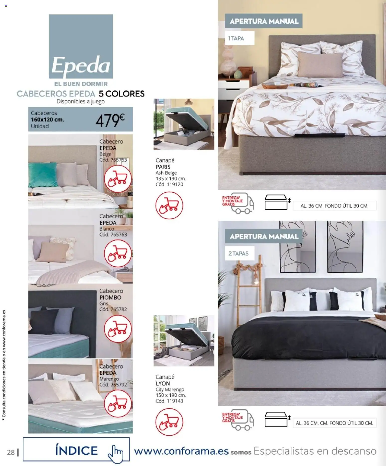 Conforama - Guía de Descanso 2026 │ válido desde el 05.02.2026 | Página: 28