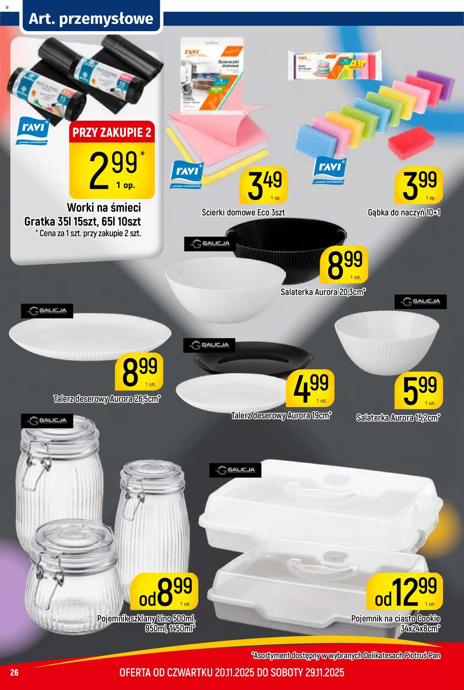 Piotruś Pan Gazetka od 20.11.2025 | Strona: 26 | Produkty: Pojemnik na ciasto, Ciasto, Gąbka