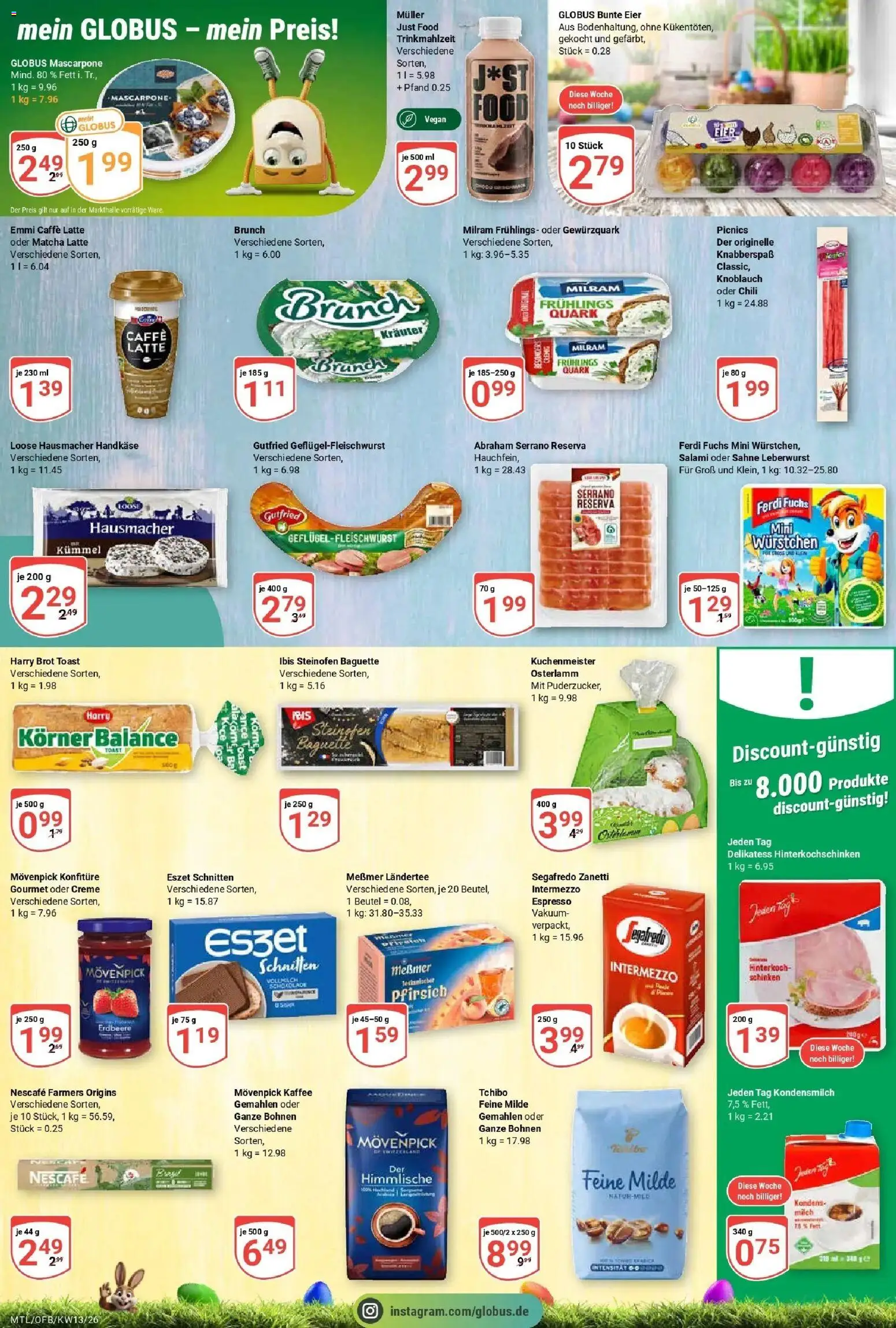 Globus prospekt Maintal-Dörnigheim	 – gültig ab 23.03.2026 | Seite: 12 | Produkte: Nescafe, Baguette, Movenpick kaffee, Sahne