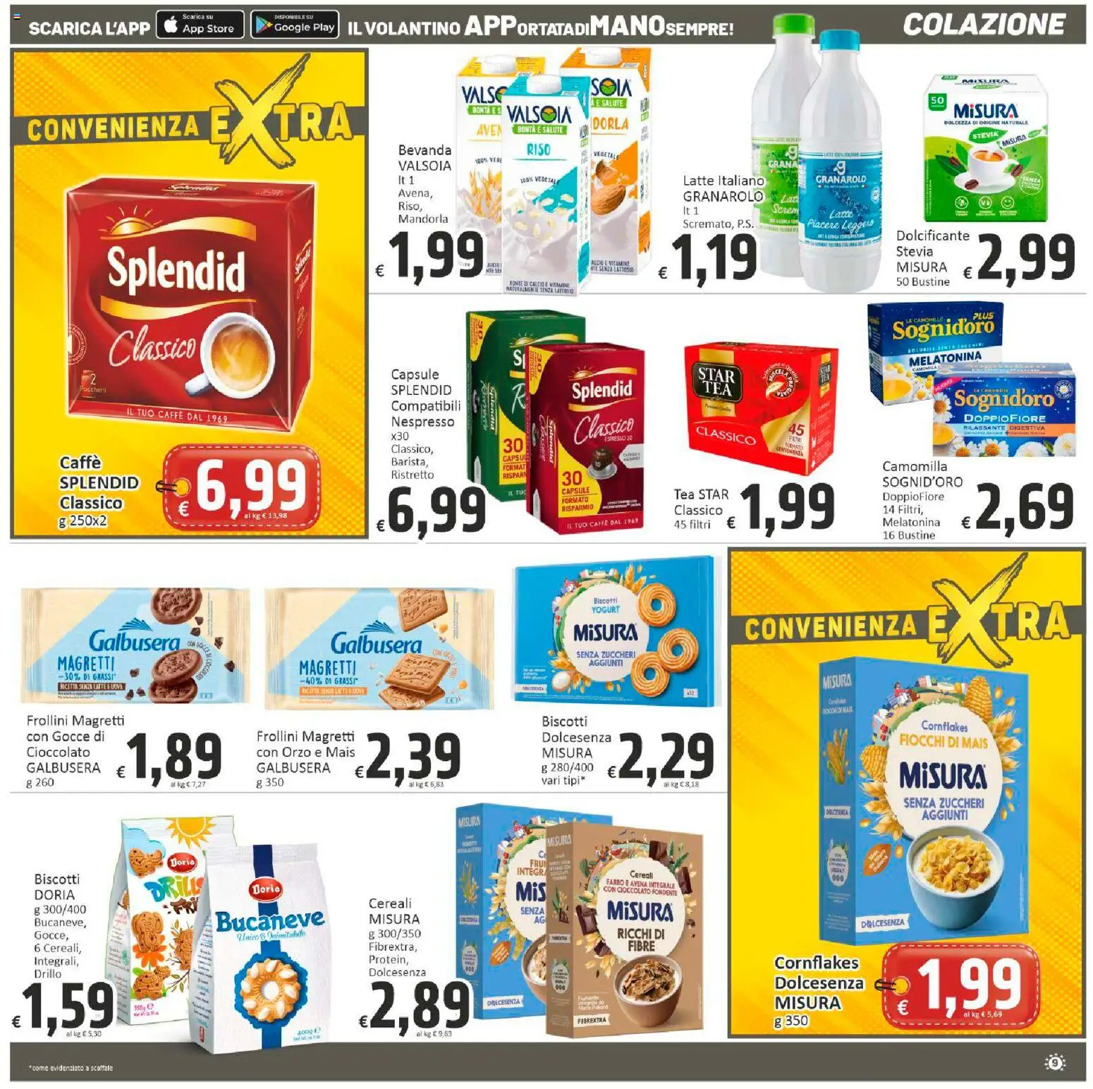 Volantino Paghi Poco del 19.01.2026 | Pagina: 9 | Prodotti: Yogurt, Riso, Fiocchi, Frollini