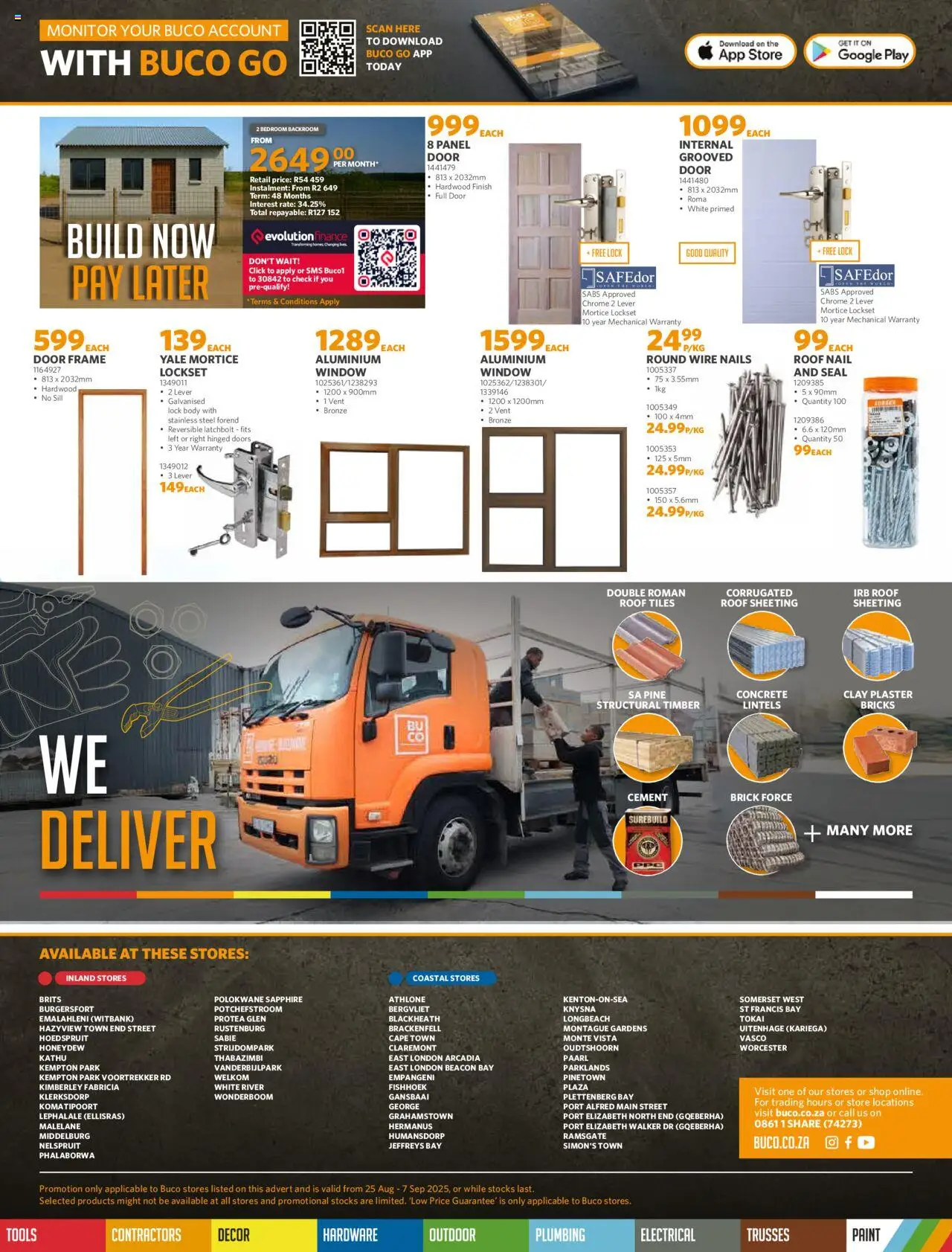 BUCO Spring Savings Merchant │ valid from 25.08.2025 | Page: 4 | Products: Monitor, Lock, Cement, Clay