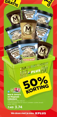 Ben & Jerry's en Magnum IJsbekers, Alle bekers à 160-465 ml - Voorbeeld van een folder van Plus, geldig van 04.03.2026 | Pagina: 7
