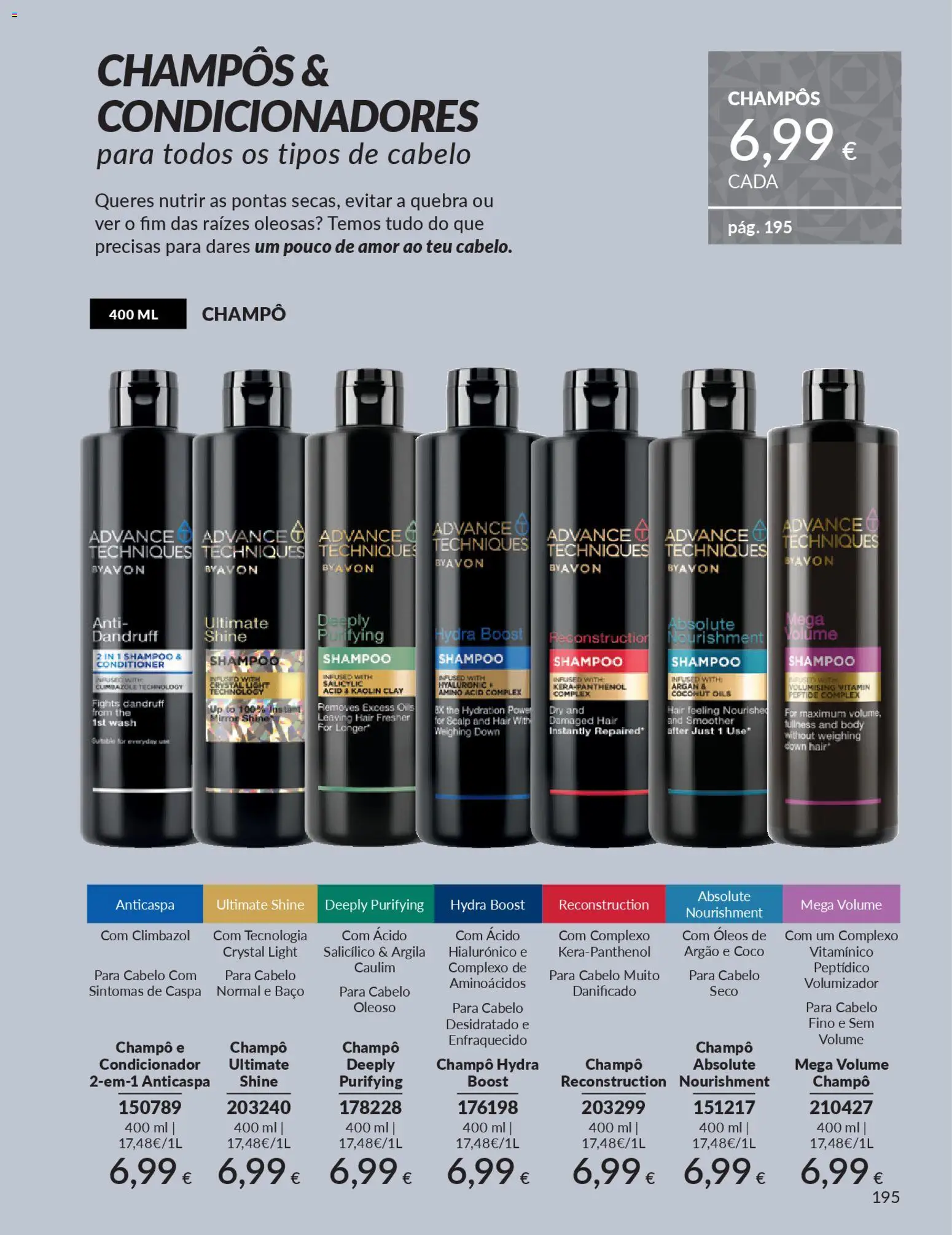 Catálogo Avon Campanha 12 │ válido de 01.12.2025 | Página: 195 | Produtos: Argila, Shampoo, Condicionador