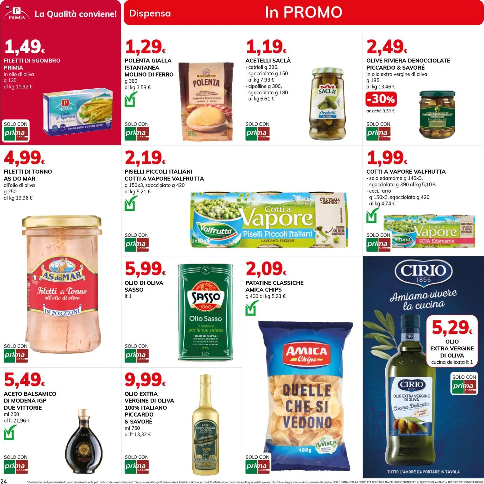 Volantino Basko del 28.10.2025 | Pagina: 24 | Prodotti: Olio, Olive, Sgombro, Olio di Oliva