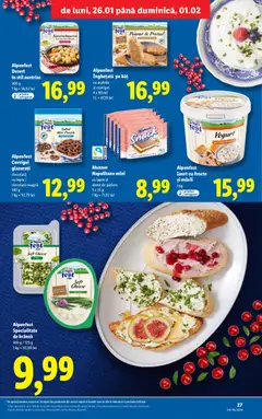 Ofertele Lidl valabile de la 26.01.2026 | Pagină: 27 | Produse: Napolitane, Covrigei, Ciocolată, Fructe