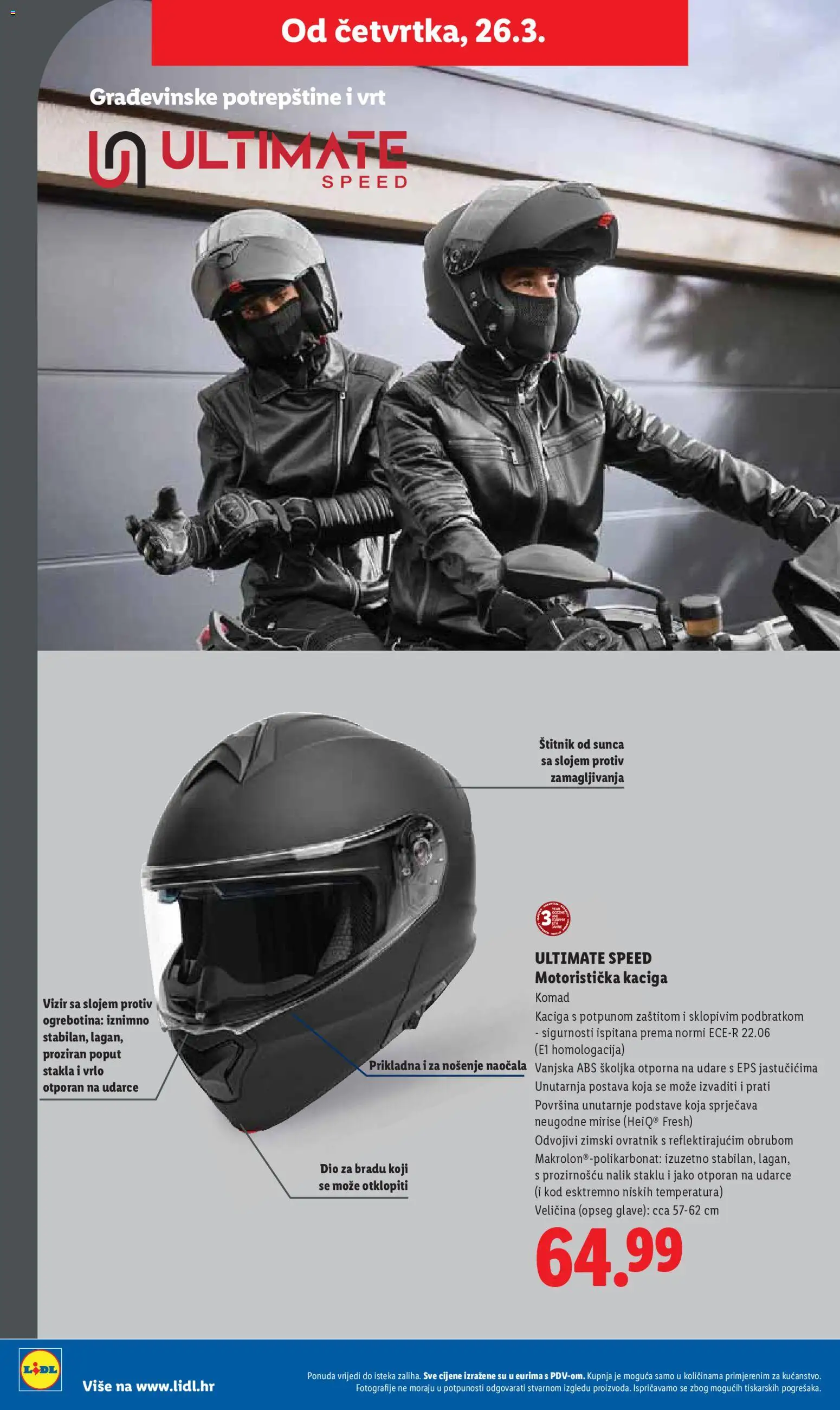 Lidl katalog | vrijedi od 23.03.2026 | Stranica: 38 | Proizvodi: Kaciga