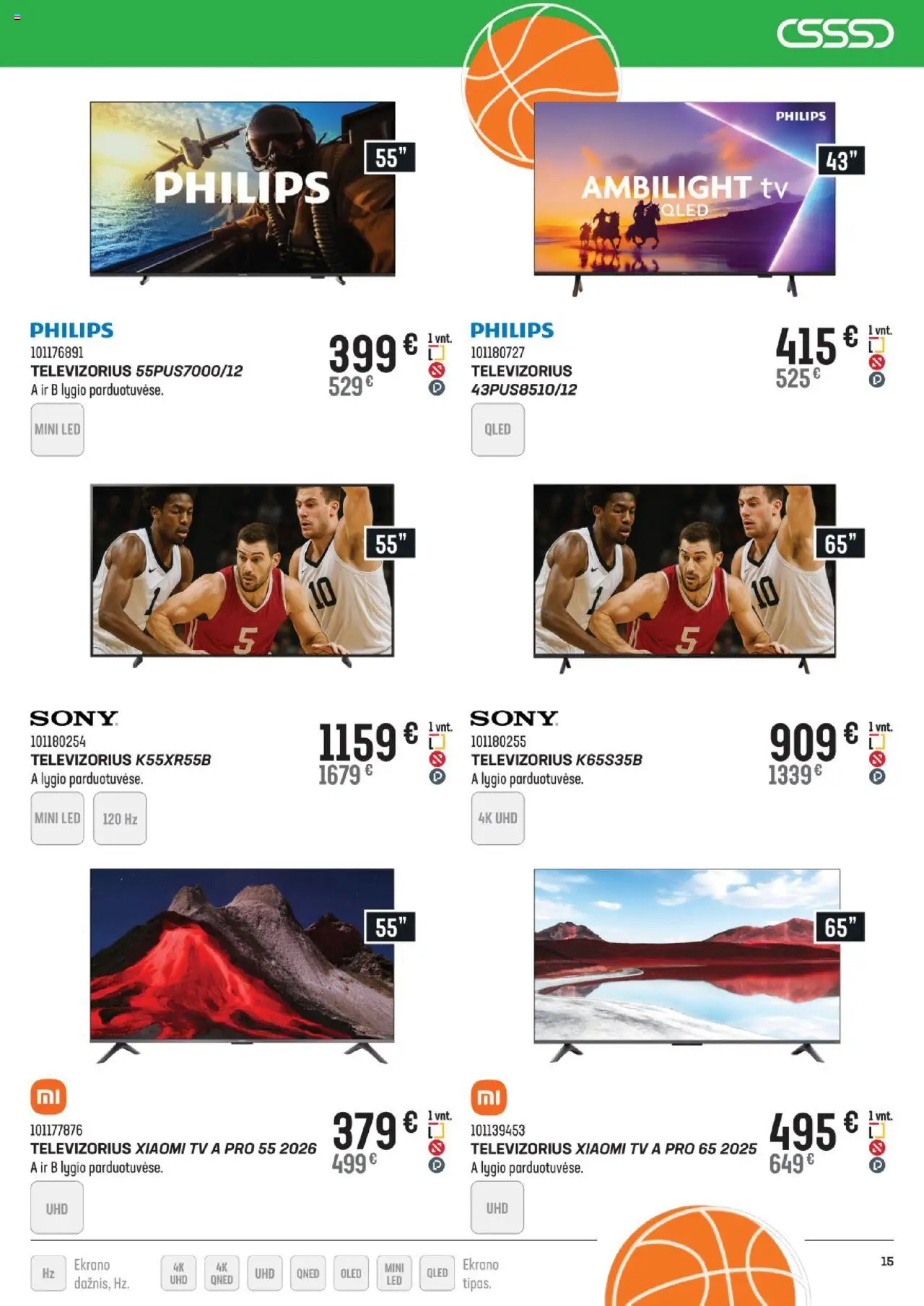 Senukai - Leidinys│galioja nuo 13.08.2025 | Puslapis: 15 | Prekių: Tv, Televizorius