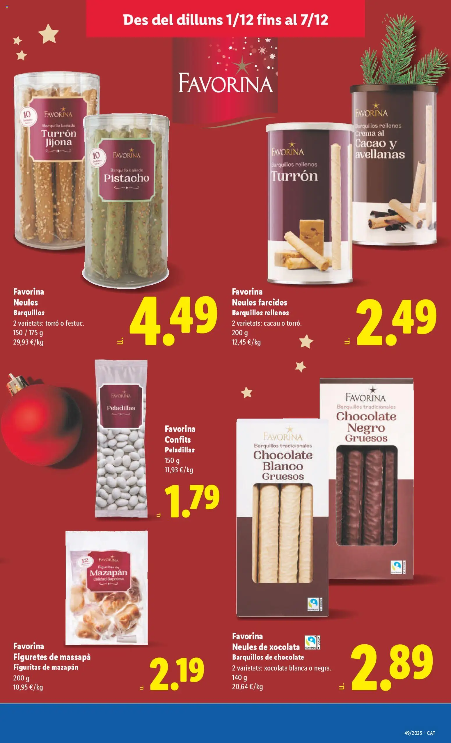 Lidl folleto │ válido desde el 01.12.2025 | Página: 23 | Productos: Chocolate, Crema, Φρυγανιές σικάλεως