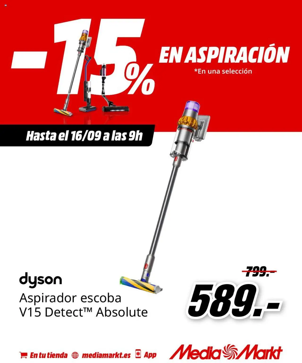 Media Markt folleto │ válido desde el 12.09.2025 | Página: 2 | Productos: Escoba, Aspirador