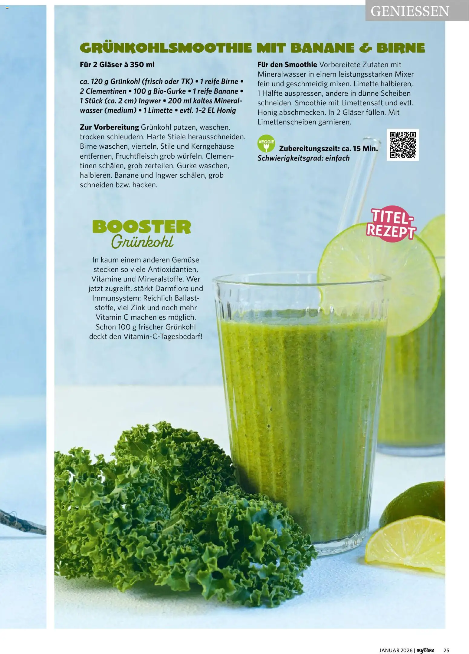 Combi  myTime Januar 2026 – gültig ab 01.01.2026 | Seite: 25 | Produkte: Mixer, Mineralwasser, Limette, Birne