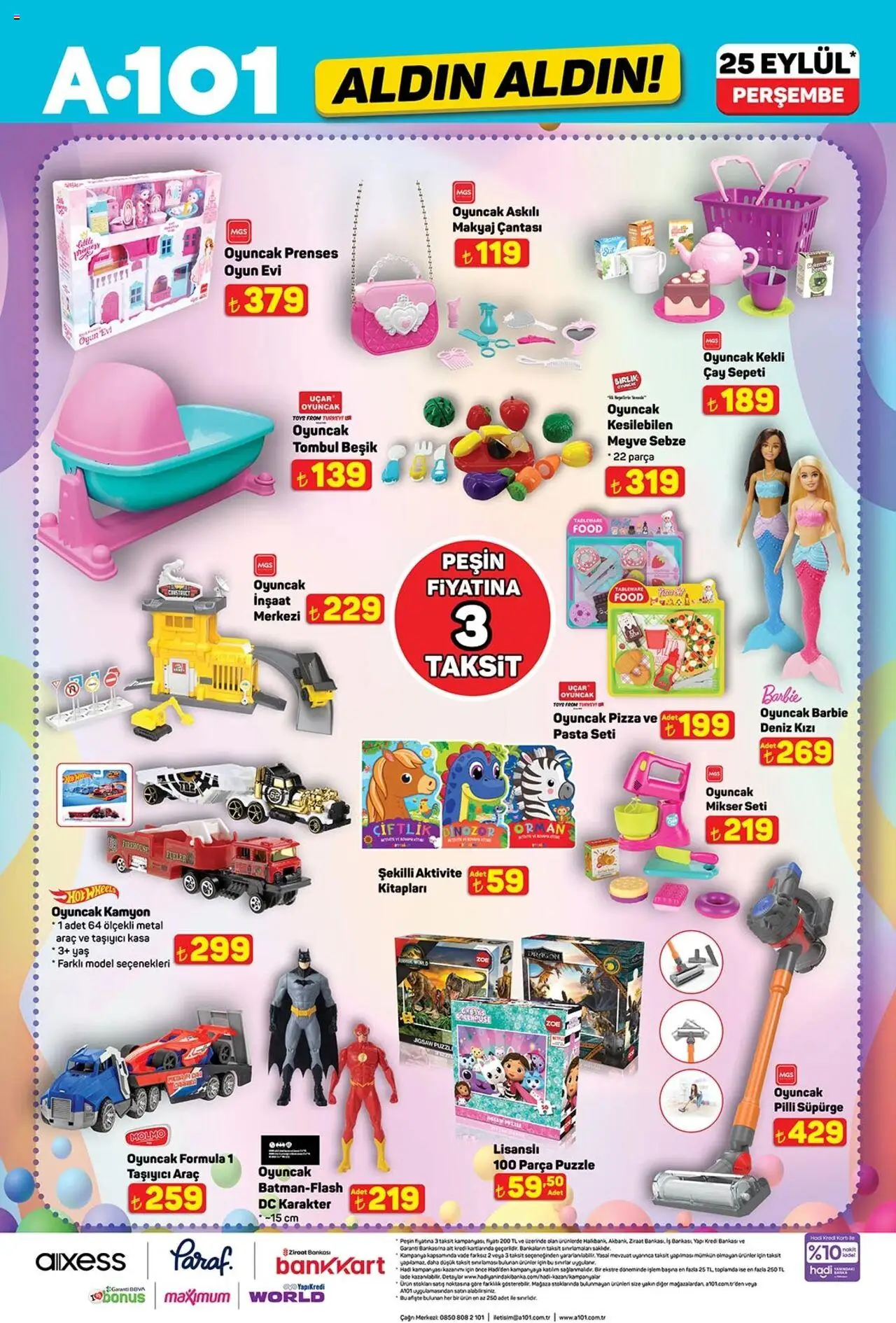A101 Katalog Aldın Aldın - 25.09.2025 tarihinden itibaren geçerlidir | Sayfa: 7 | Ürünler: Mikser, Makyaj, Çay, Oyun