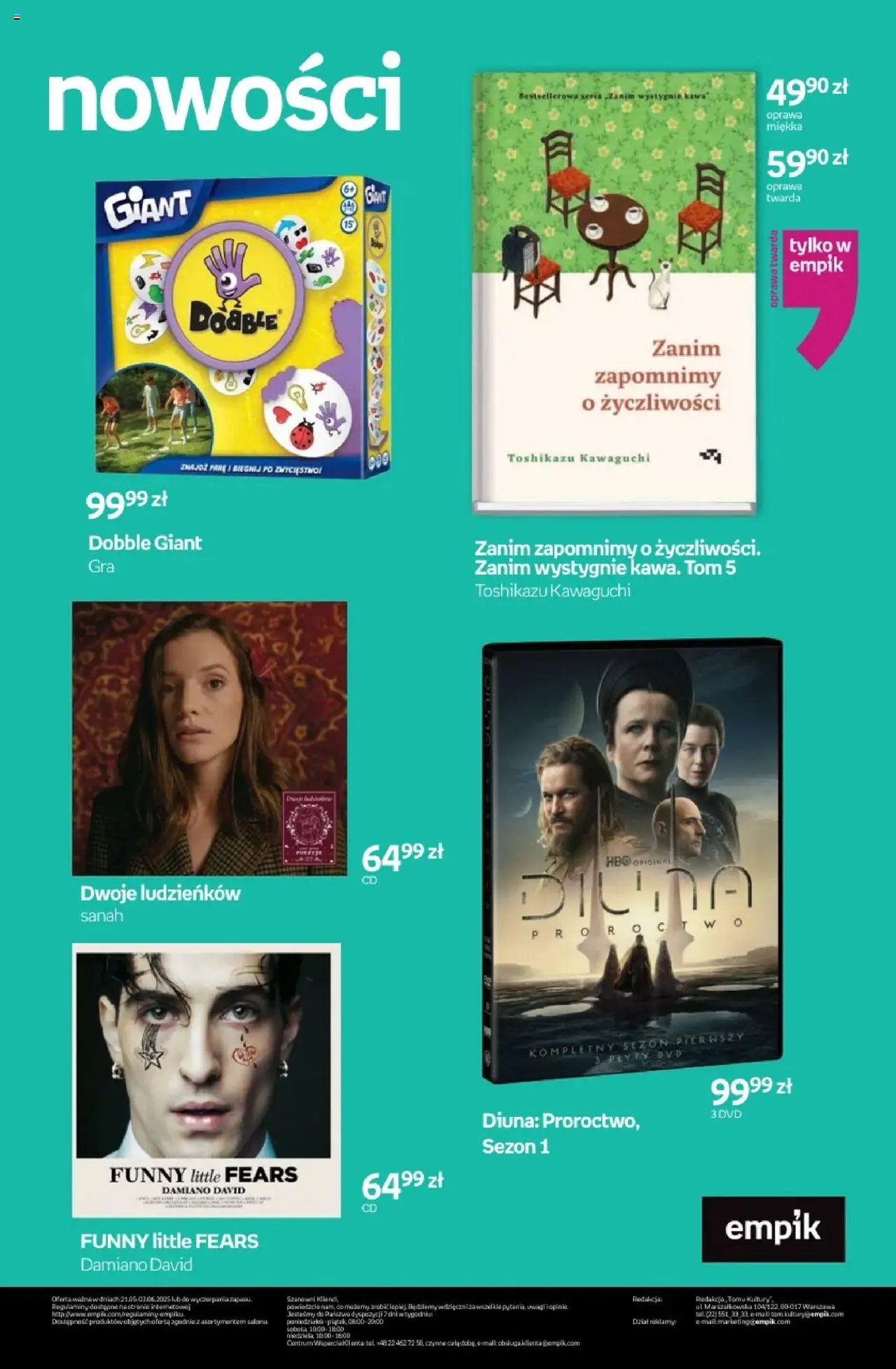 Empik promocje od 21.05.2025 | Strona: 124 | Produkty: Plyty, Kawa