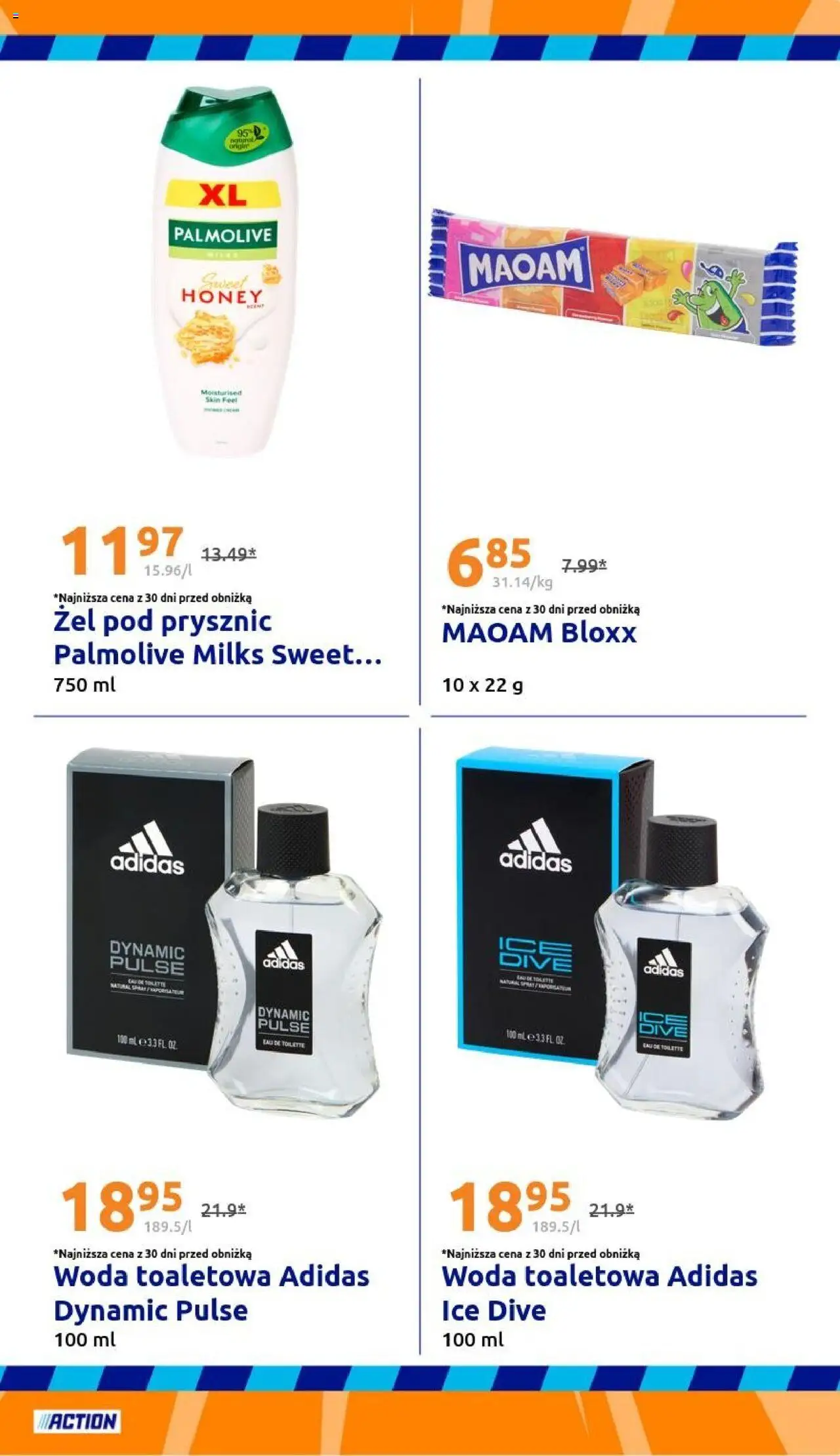Action Gazetka od 01.10.2025 | Strona: 21 | Produkty: Prysznic, Woda toaletowa, Żel pod prysznic, Woda