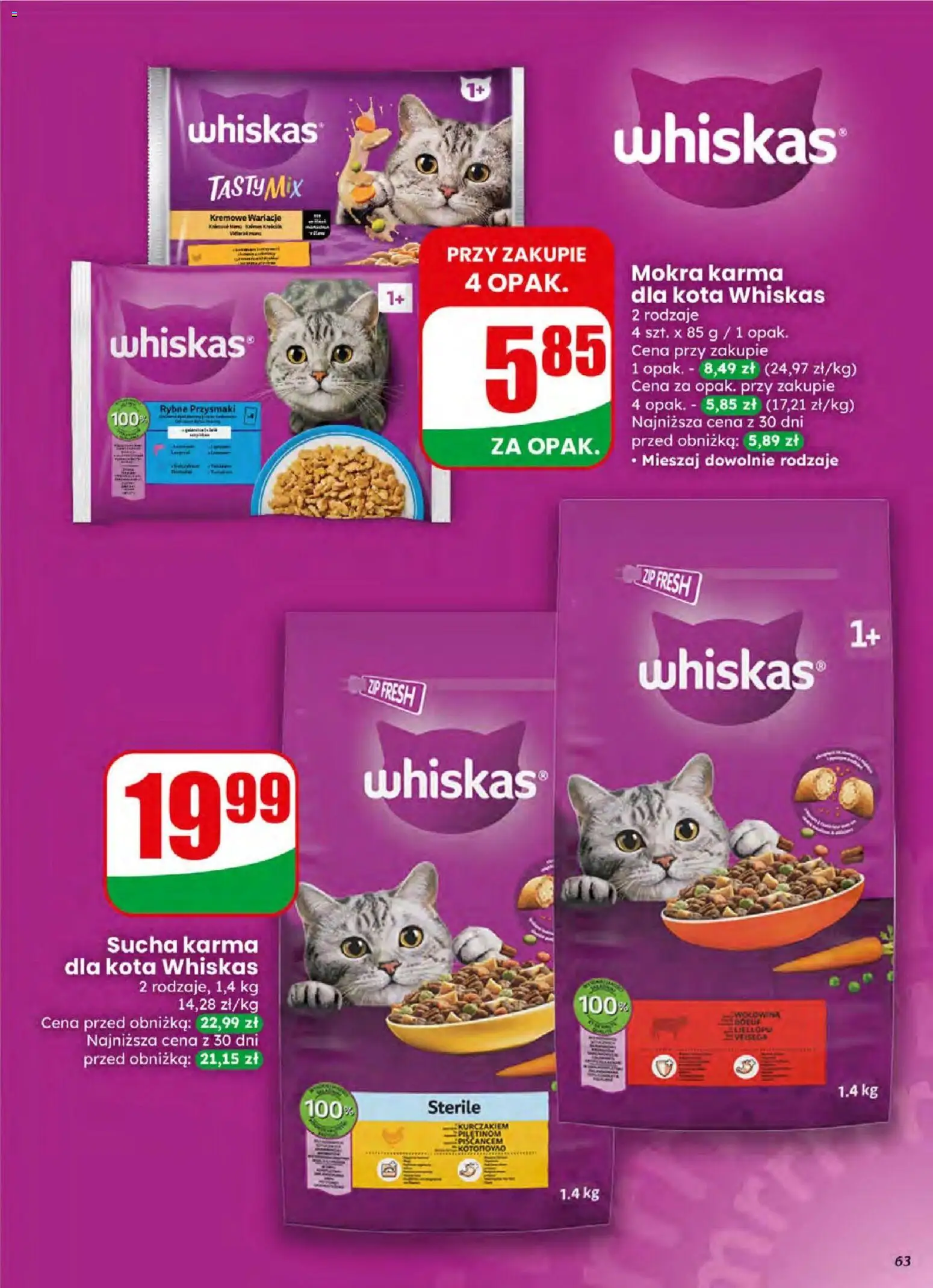 Dino gazetka od 15.04.2026 | Strona: 63 | Produkty: Karma dla kota, Wołowina