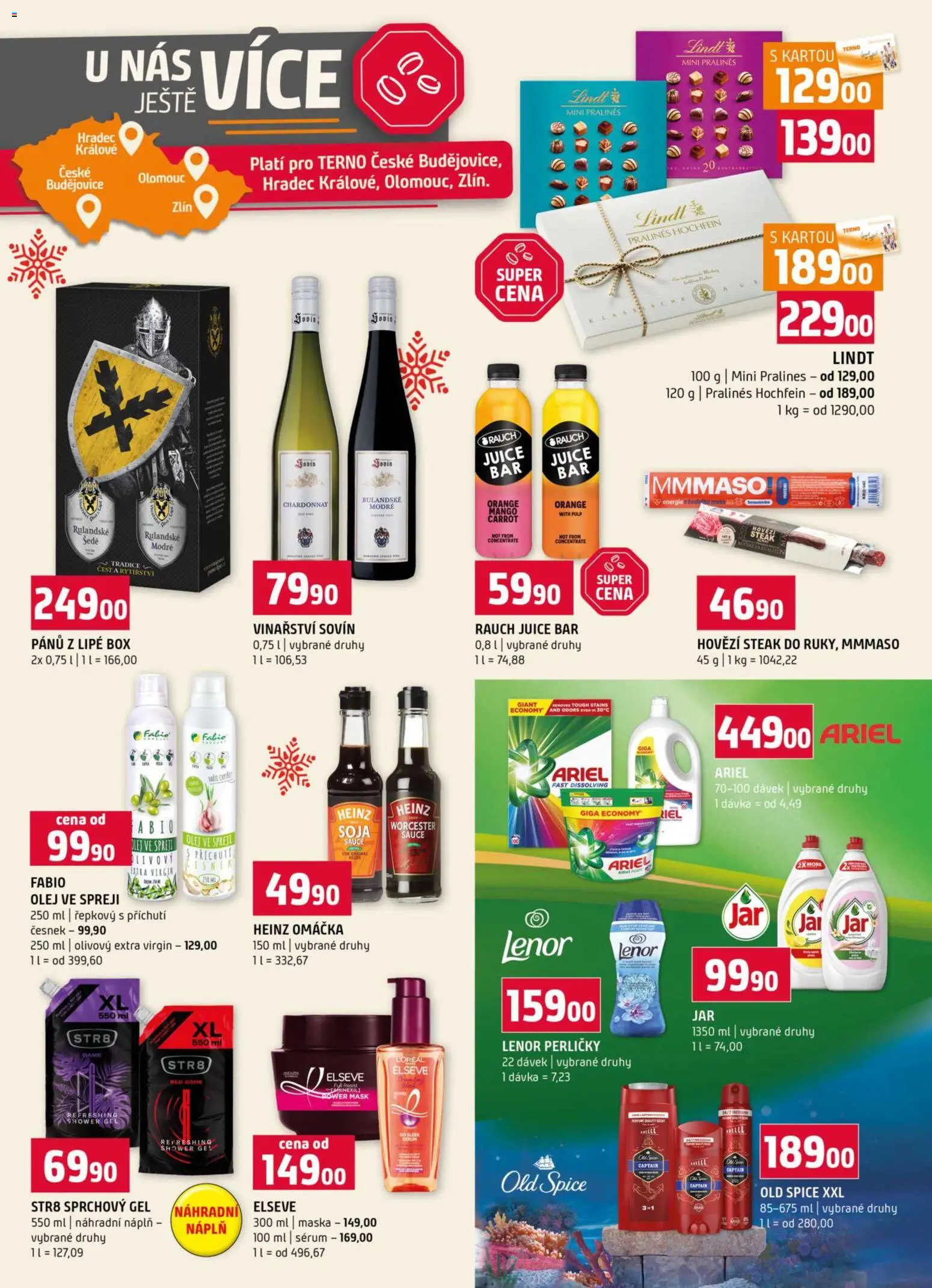 Terno leták - Hradec Králové od 17.12.2025 | Strana: 19 | Produkty: Sprchový gel, Lenor, Ariel, Old Spice