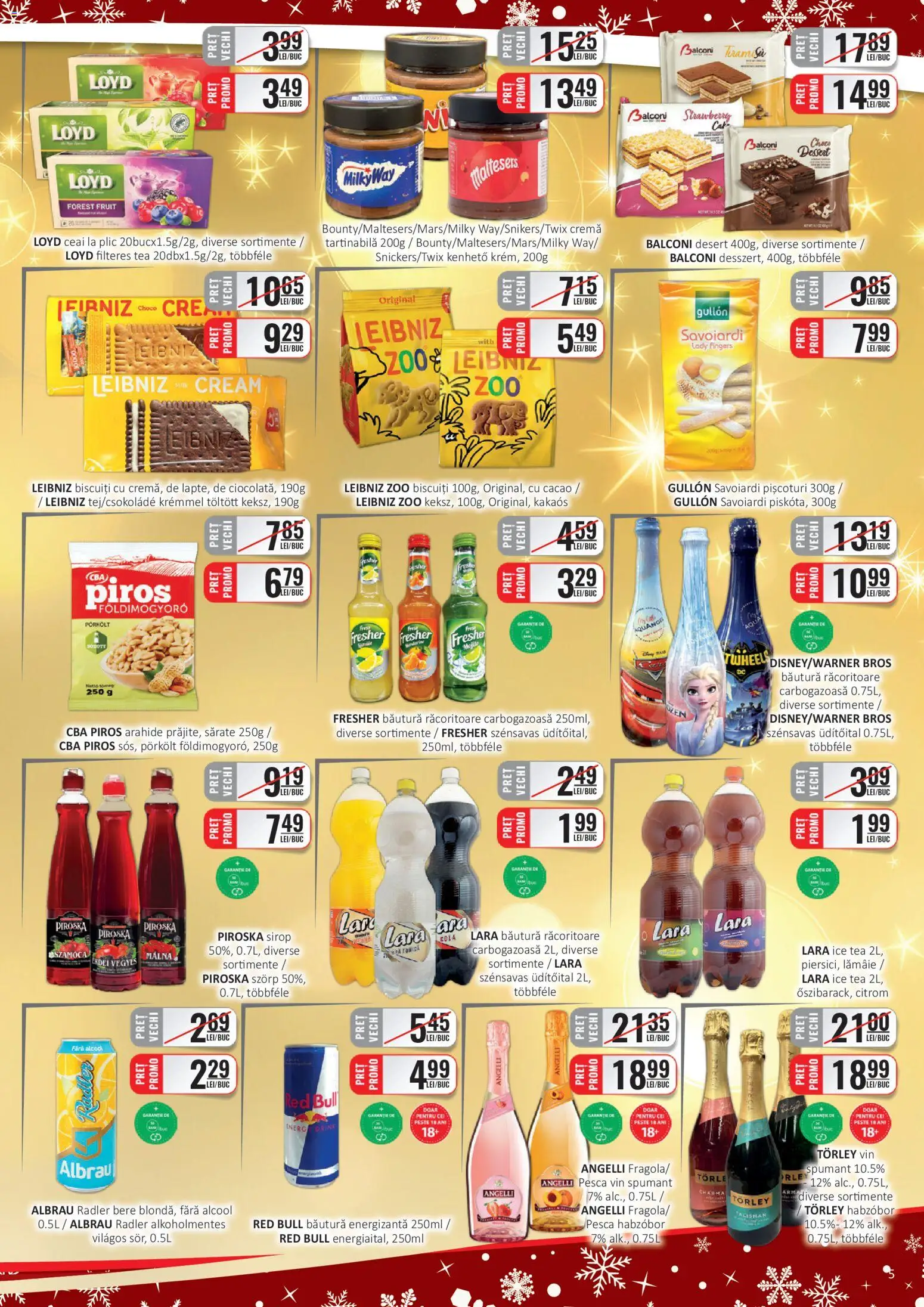 Noul catalog CBA – valabil de la 01.12.2025 | Pagină: 5 | Produse: Cremă, Băutură energizantă, Ice tea, Cacao