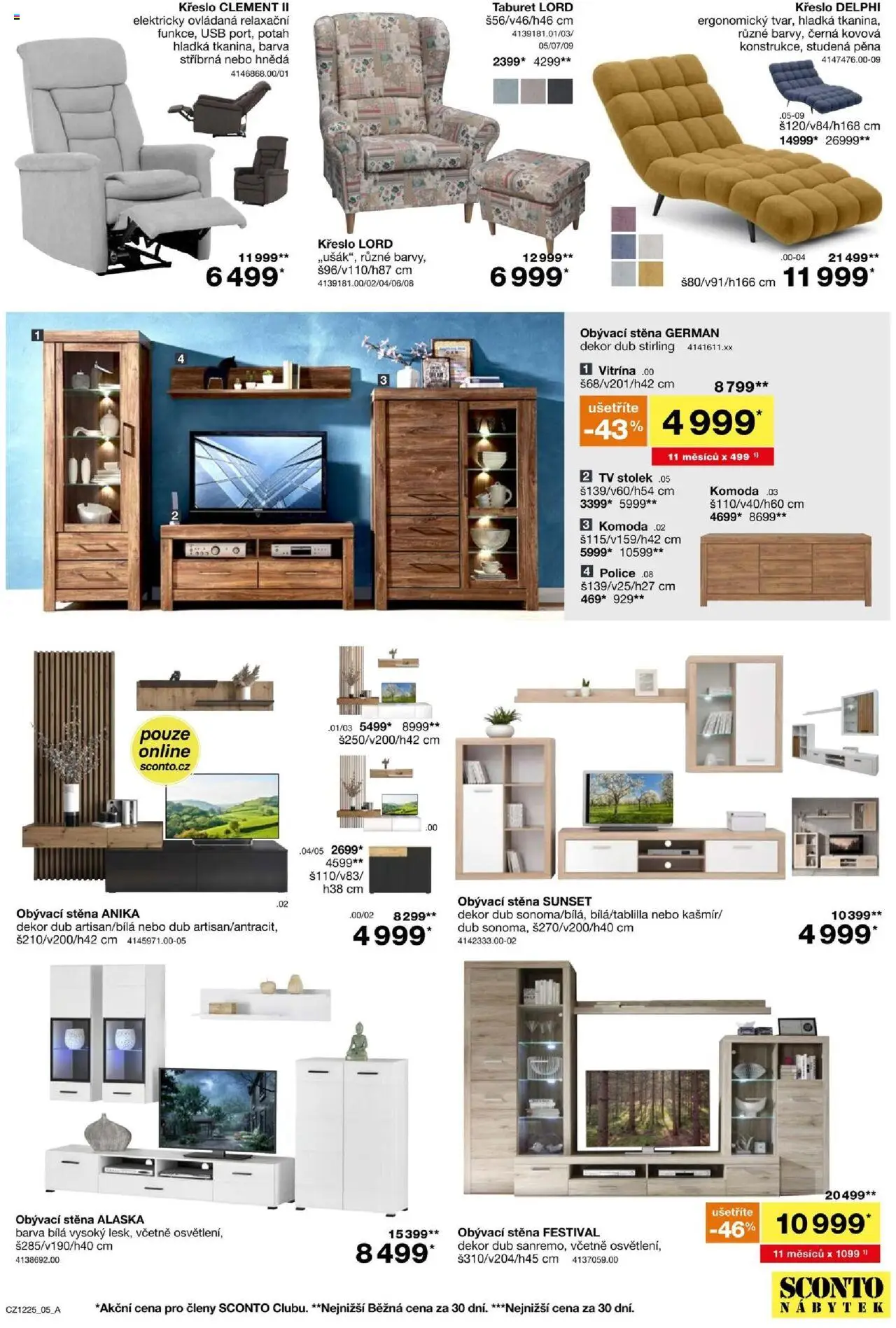 Sconto nábytek leták od 24.09.2025 | Strana: 5 | Produkty: Taburet, USB, Nábytek, Komoda