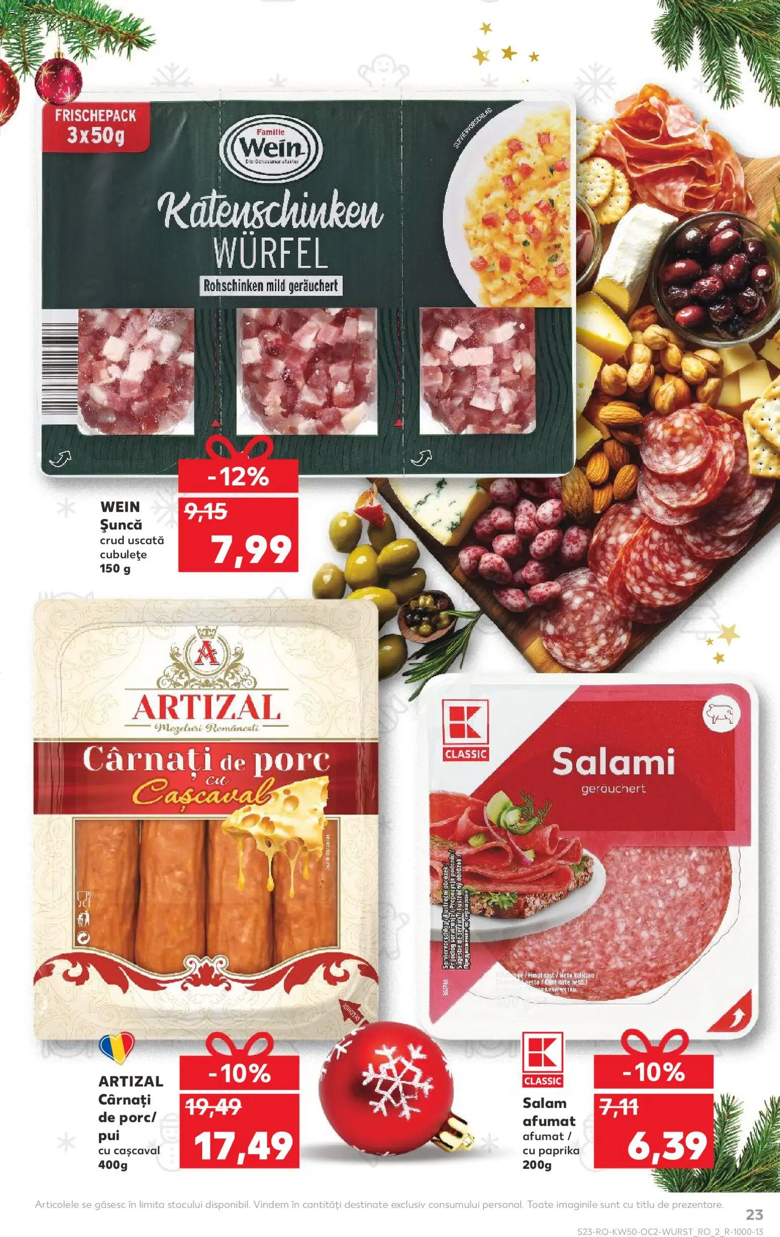 Kaufland RO akciós ujság - amely érvényes a következő dátumtól: 10.12.2025 | Oldal: 23