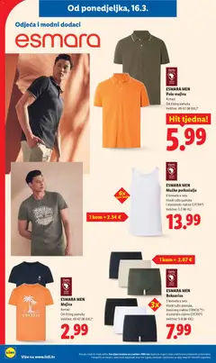 ESMARA MEN Polo majica, Komad, Od čistog pamuka, Veličine: 48-62 (M-XXL)* - Pregled kataloga iz trgovine Lidl, vrijedi od 16.03.2026 | Stranica: 22