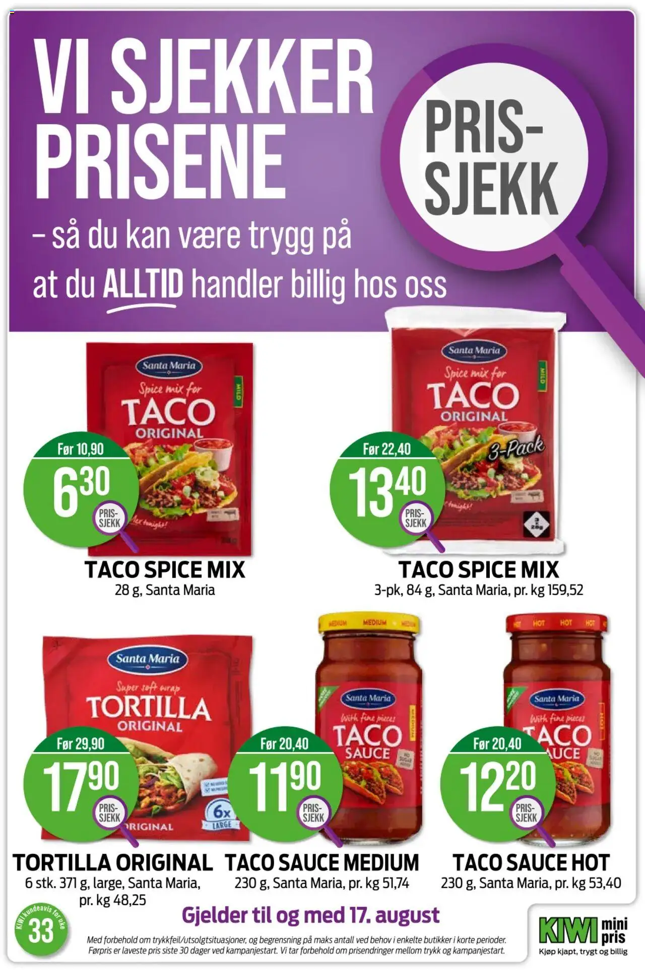  | Side: 30 | Produkter: Kiwi, Taco