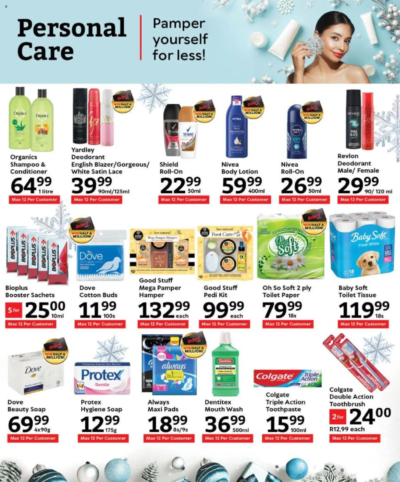 New Oxford Freshmarket catalogue – valid from 10.12.2025 | Page: 20 | Products: Toilet, Deodorant, Toothpaste, Toilet paper