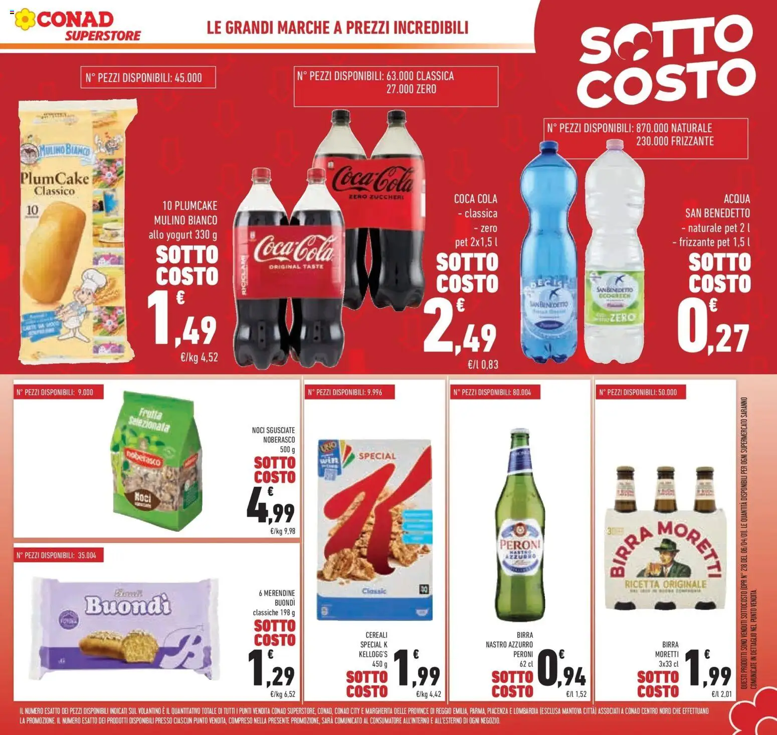 Volantino Conad del 29.01.2026 | Pagina: 5 | Prodotti: Yogurt, Birra, Frutta, Noci