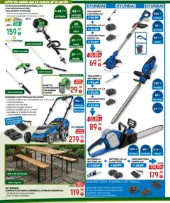 Anteprima del volantino La Prealpina volantino valido a partire dal 13.03.2026 | Pagina: 4 | Prodotti: Rasaerba, Decespugliatore, Cuffie, Tavolo