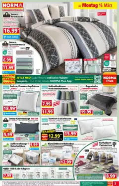 Norma Flugblatt ab 16.03.2026 gültig | Seite: 5 | Produkte: Bett, Kissen, Box