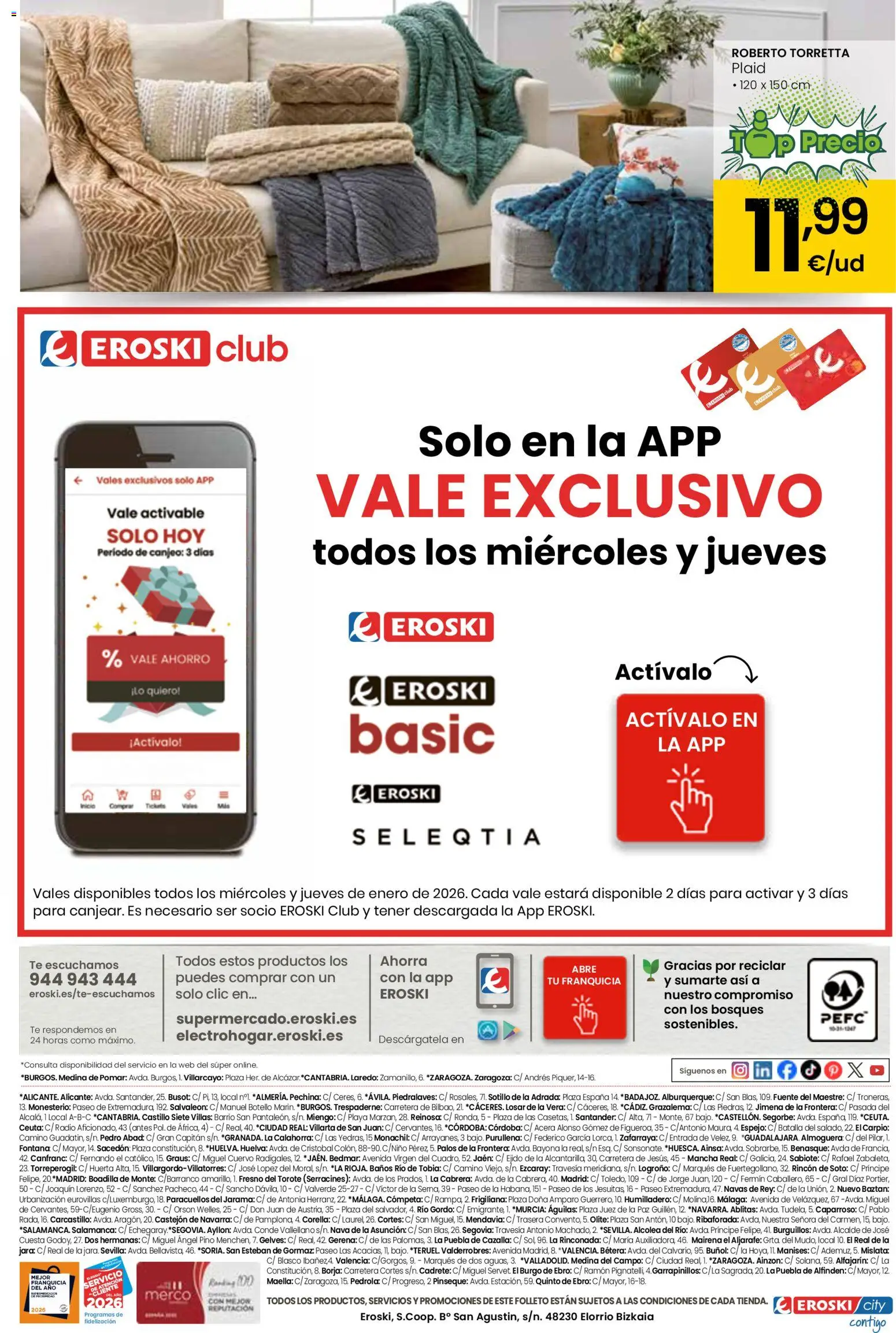 Eroski - Siempre a buen precio Supermercados │ válido desde el 05.01.2026 | Página: 16 | Productos: Té, Radio, Espejo