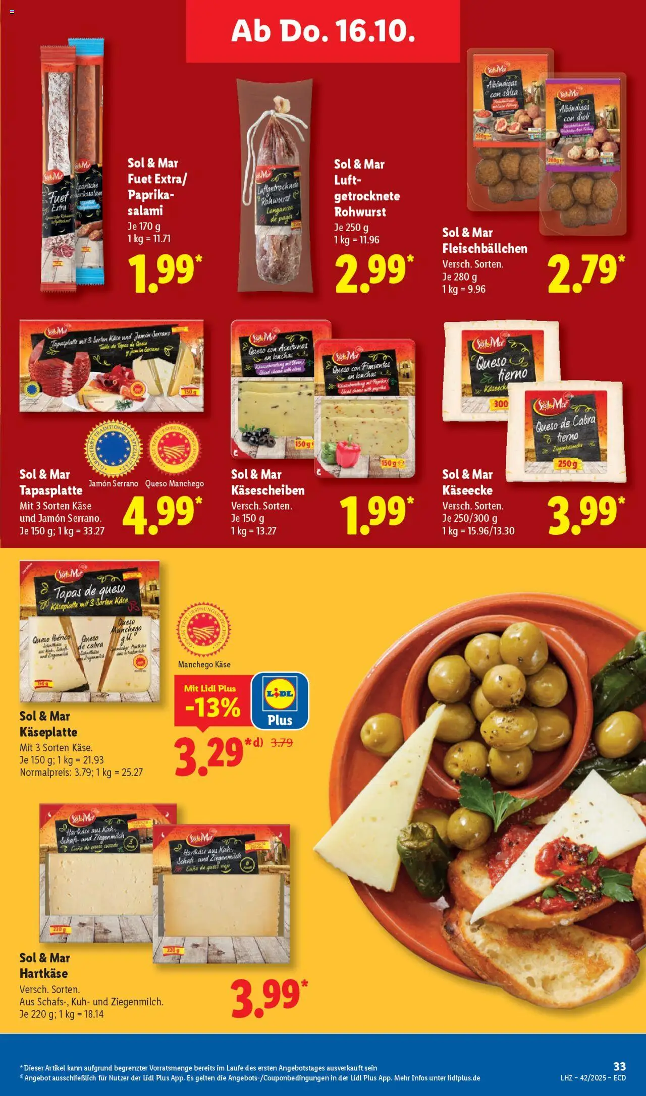 Lidl - Prospekt – gültig ab 13.10.2025 | Seite: 51 | Produkte: Käse, Paprika, Salami