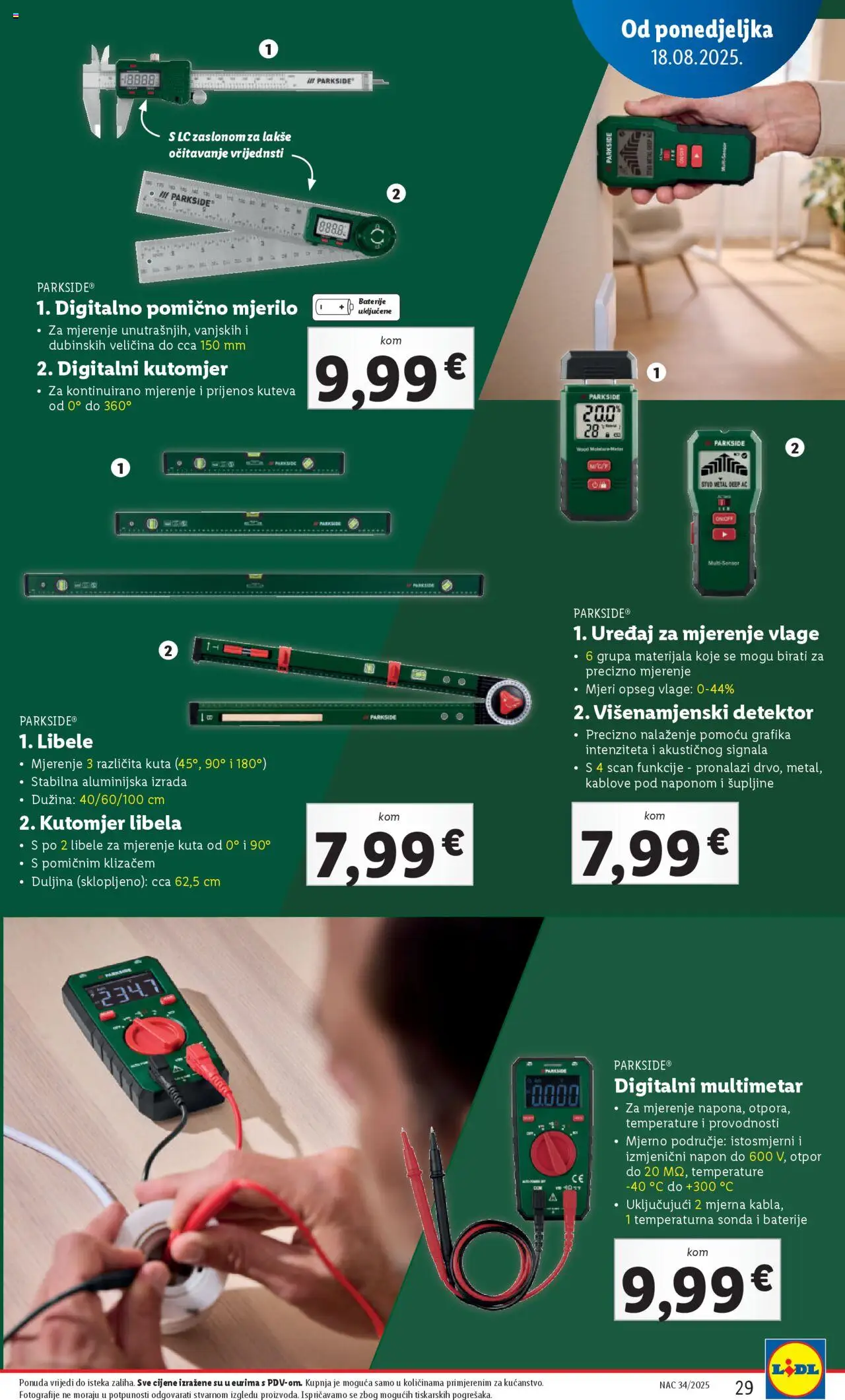 Lidl katalog | vrijedi od 18.08.2025 | Stranica: 29 | Proizvodi: Baterije, Parkside