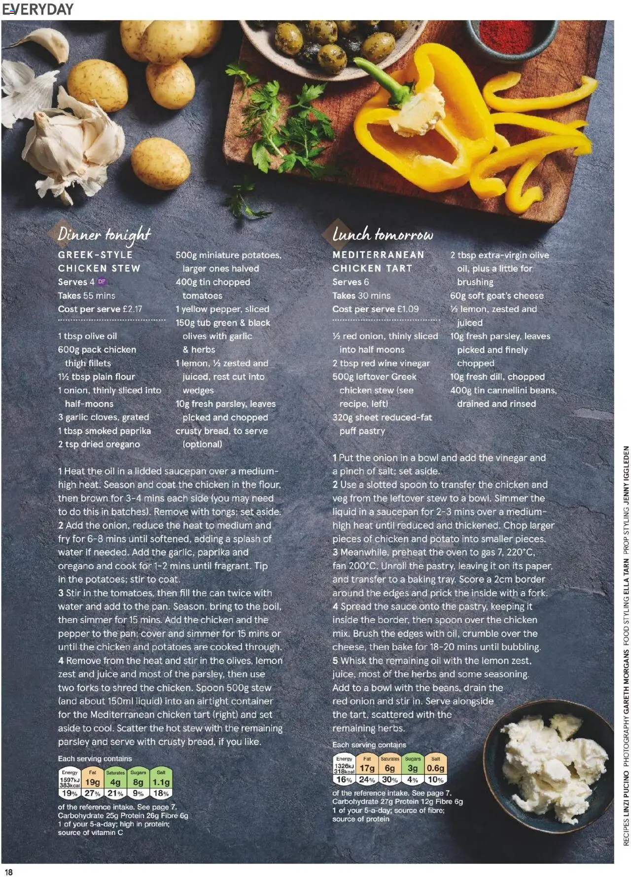 {H1} | Page: 18 | Products: Onion, Garlic, Tomatoes, Lemon