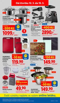 Náhled letáku BOSCH Elektrický mlýnek na maso MultiPower Serie 6, příkon: 2 100 W, zpracované množství: 3,5 kg za minutu, 10 let záruka na motor od 12.03.2026 | Strana: 35