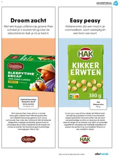 Albert Heijn - Allerhande 1 - Voorbeeld van een folder van Albert Heijn, geldig van 31.12.2025 | Pagina: 127 | Producten: Thee, Salade, Kikkererwten, Bed
