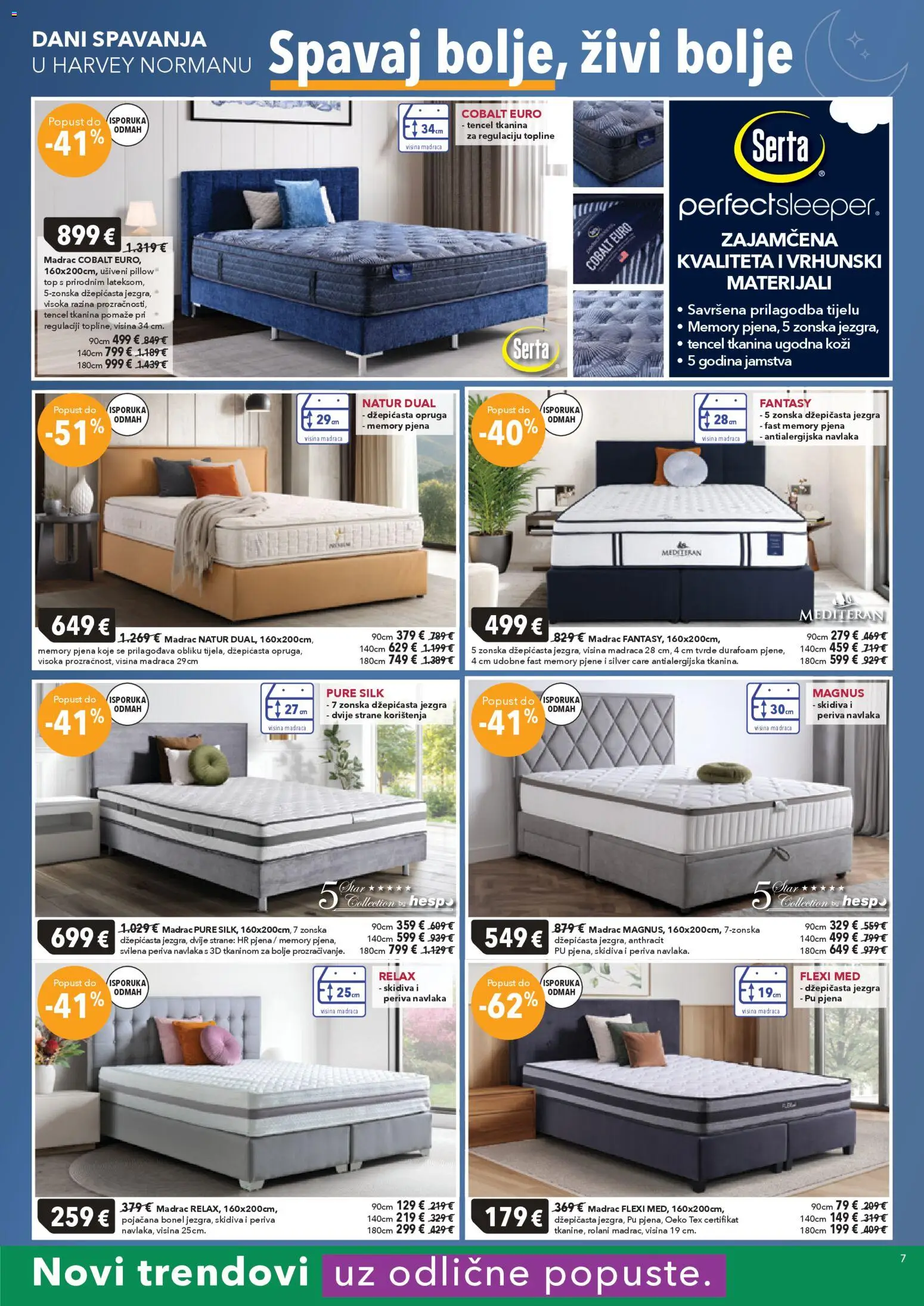 Harvey Norman katalog | vrijedi od 19.03.2026 | Stranica: 7 | Proizvodi: Madrac, Med
