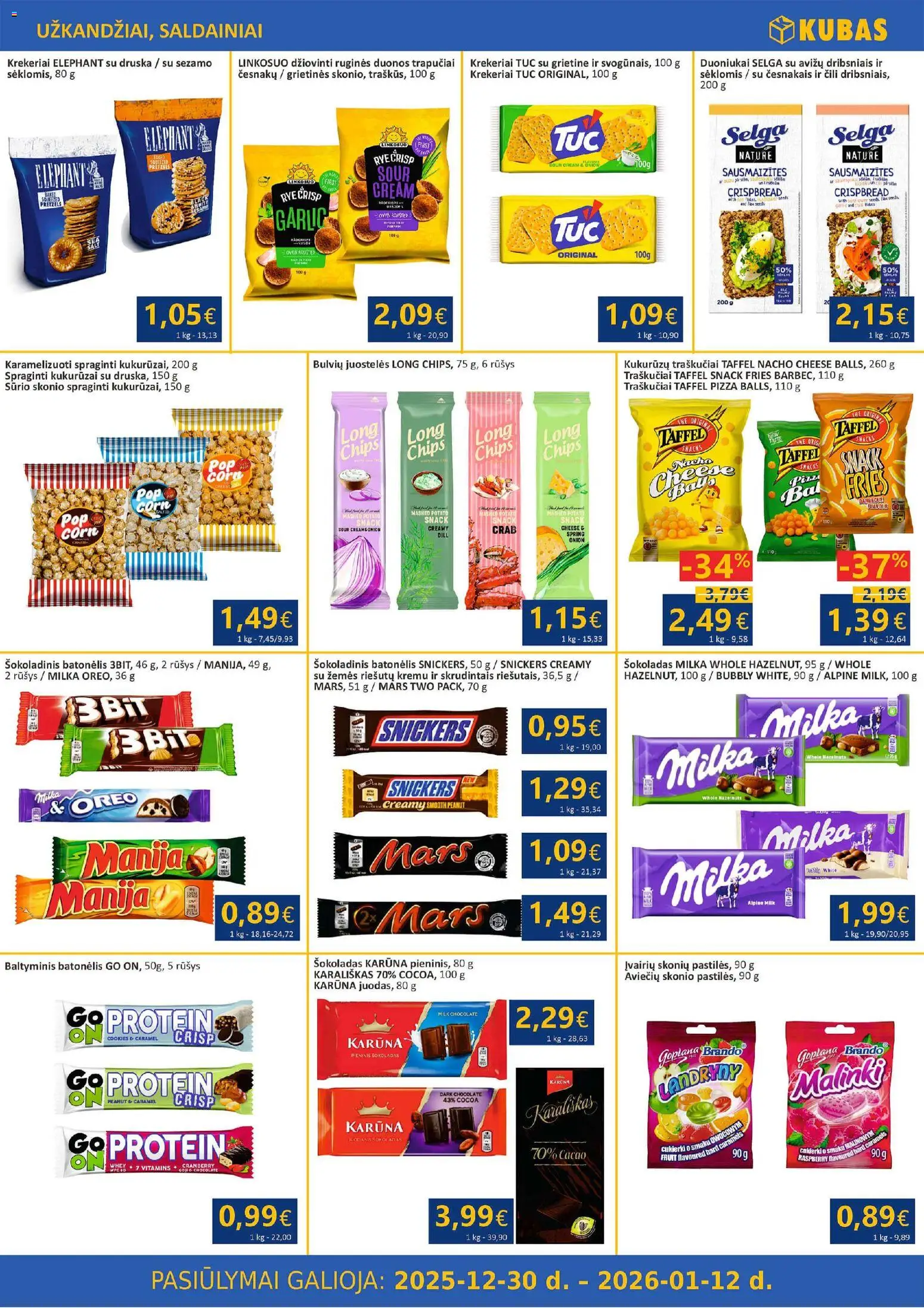 Kubas akcijos nuo 30.12.2025 | Puslapis: 6 | Prekių: Riešutai, Kavos pupelės, Arbata, Saulėgrąžos